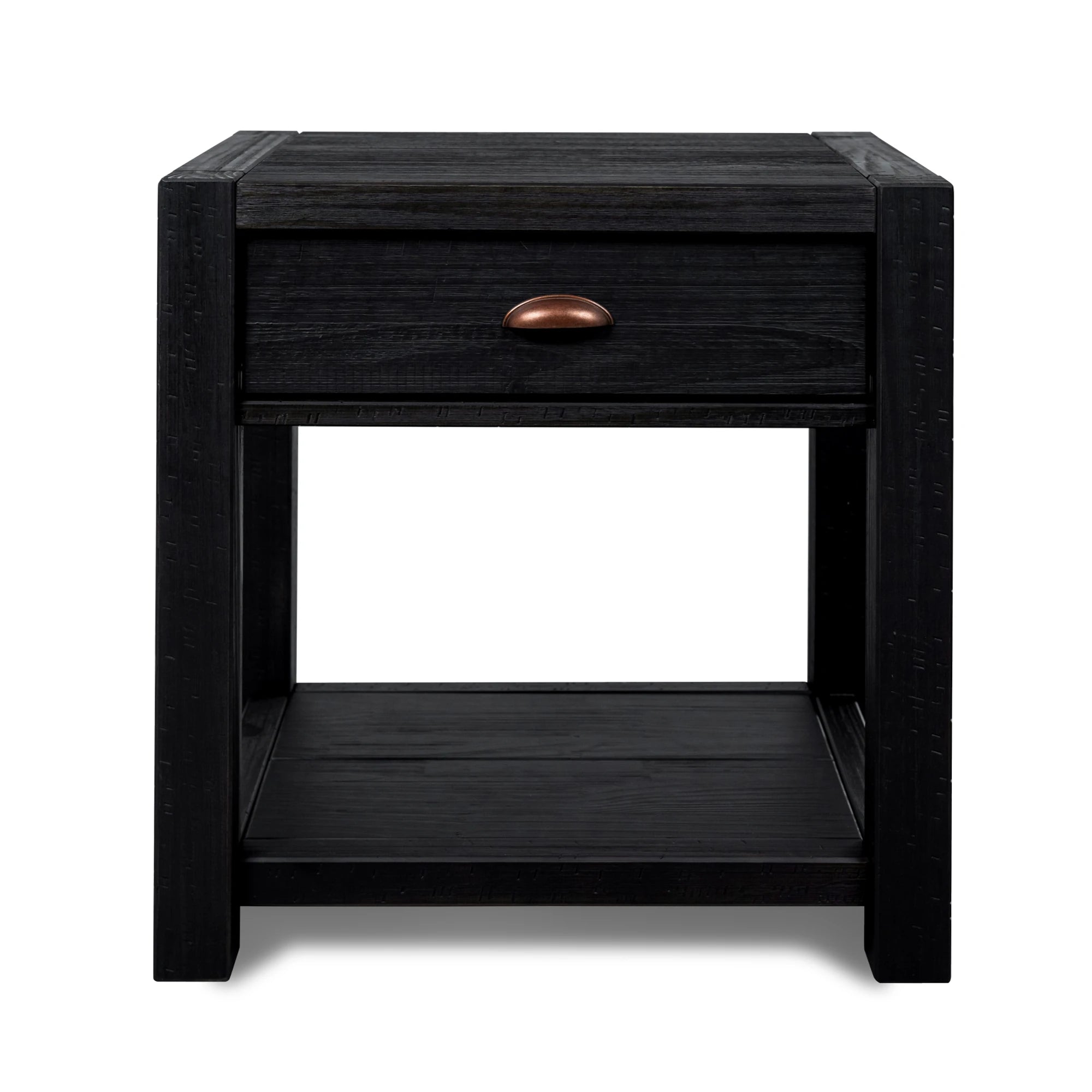 Modern Montauk End Table - Stylish Nightstand for Bedroom, Living Room & Office - Compact Side Table with Storage Shelf - Perfect for Small Spaces, Apartments & Dorm Rooms