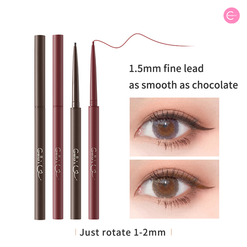 GELLA'S Ultra Fine Matte Eyeliner Pencil - Waterproof & Smudge Proof - Precise Winged Eyeliner for Professional Makeup - Perfect for Daily Use, Parties and Special Occasions