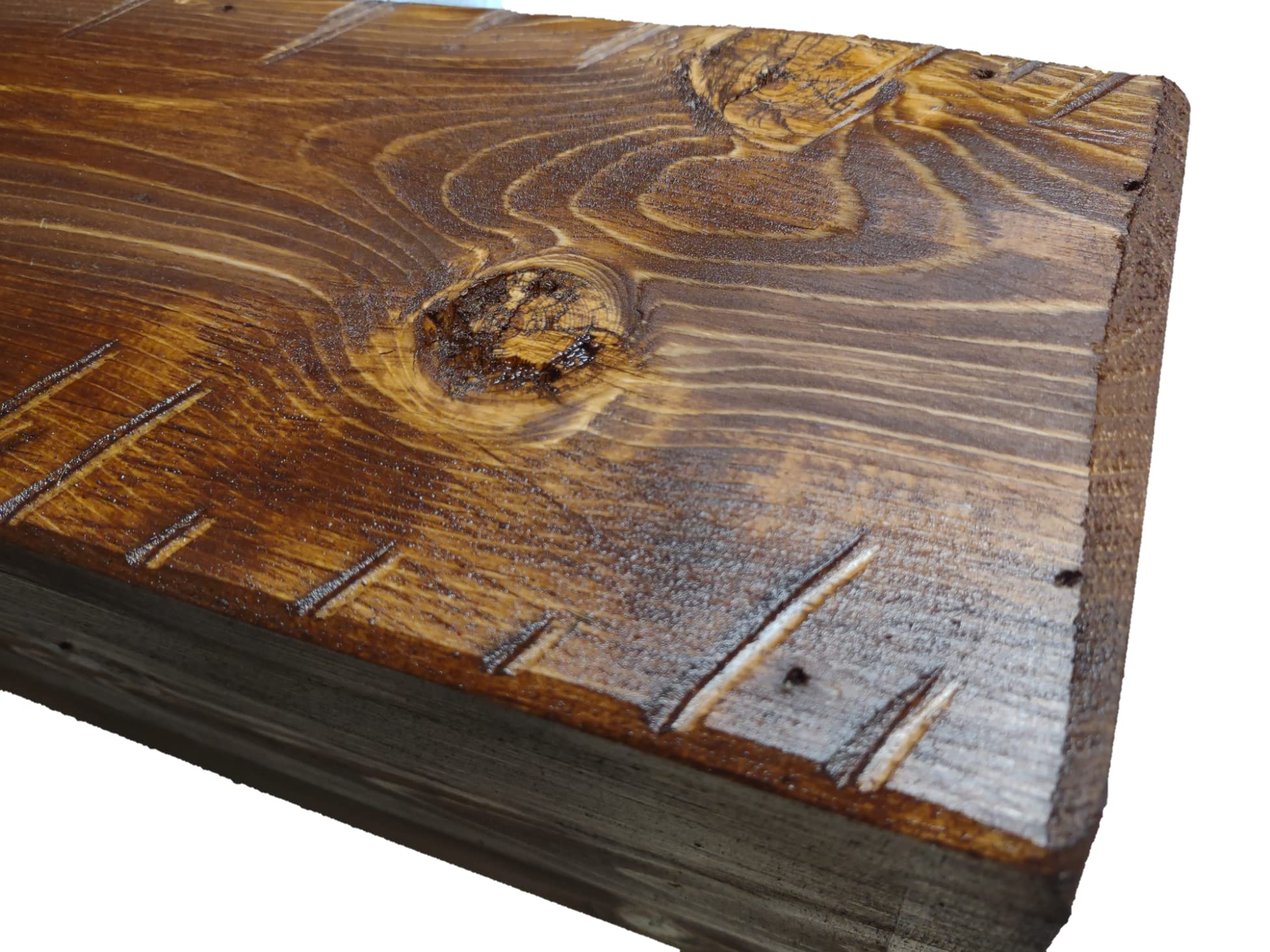 72 Inch Floating Shelf Mantel in Aged Oak - Perfect for Living Room, Bedroom, or Office Wall Decor and Storage
