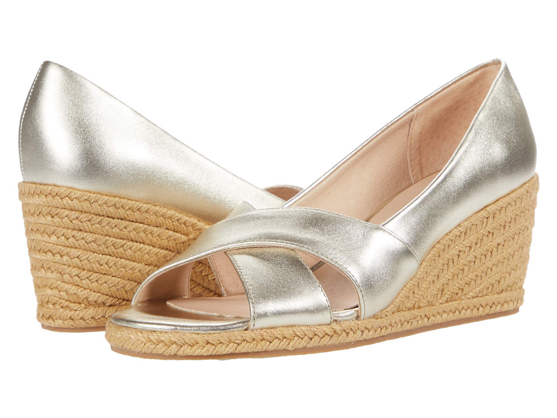 Jack Rogers Palmer Crisscross Wedge Espadrille Sandals for Women - Comfortable Summer Wedge Shoes with Ankle Strap | Perfect for Beach, Vacation, and Casual Outings