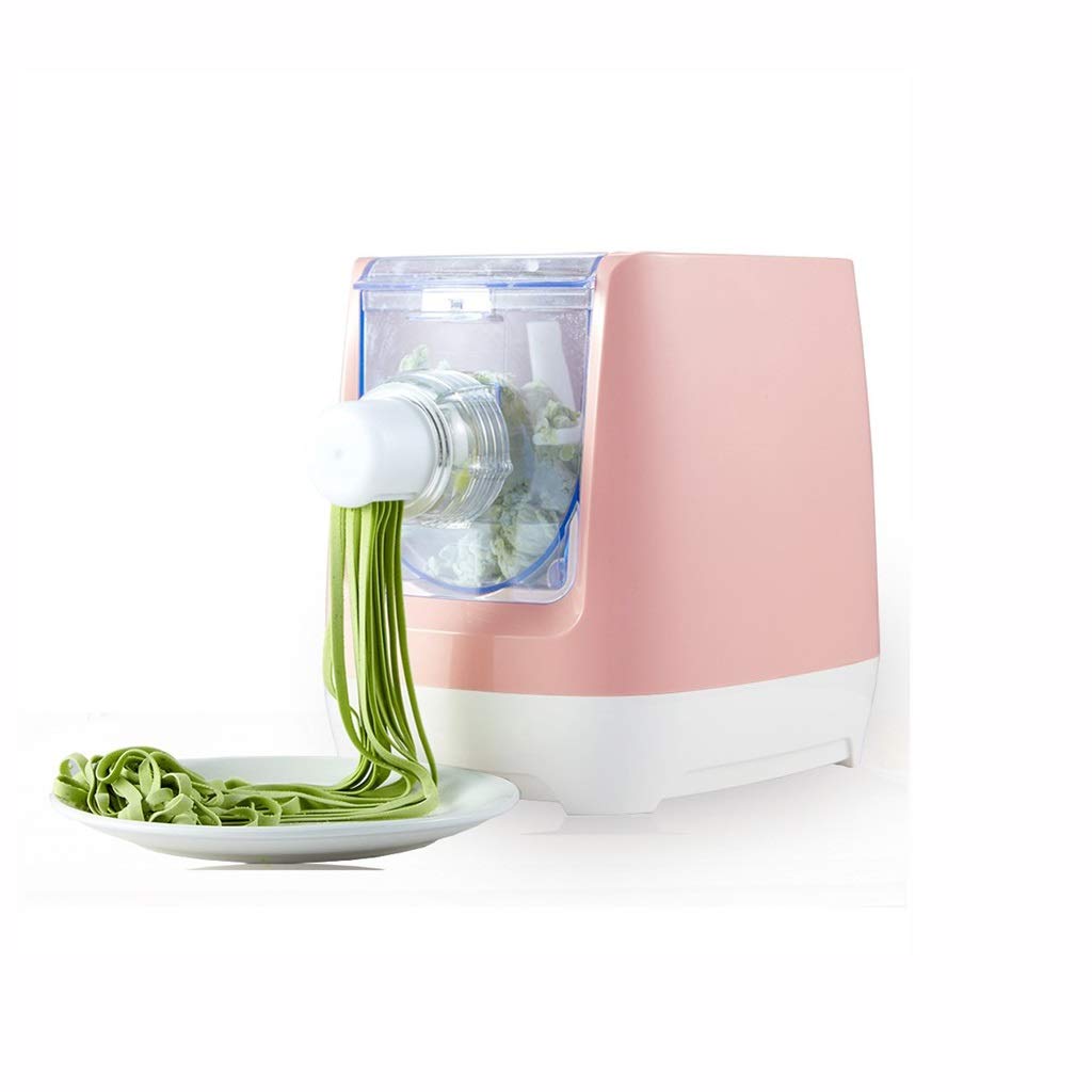 Haiqing Pink Automatic Noodle Press Machine - Multifunctional Pasta Maker for Home Use, Dumpling & Noodle Dough Press (Perfect for Italian Pasta, Asian Noodles & Homemade Dumplings)