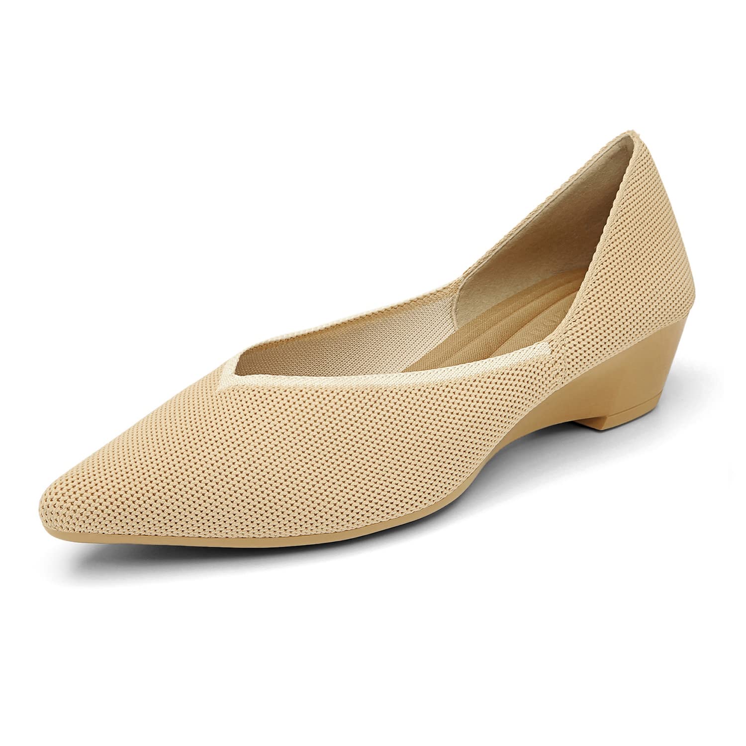 KBZone Women's Pointed Toe Pumps - Comfortable Low Heel Dress Shoes for Work, Office & Special Occasions | Fashionable Ladies Dress Shoes for Professional & Formal Events