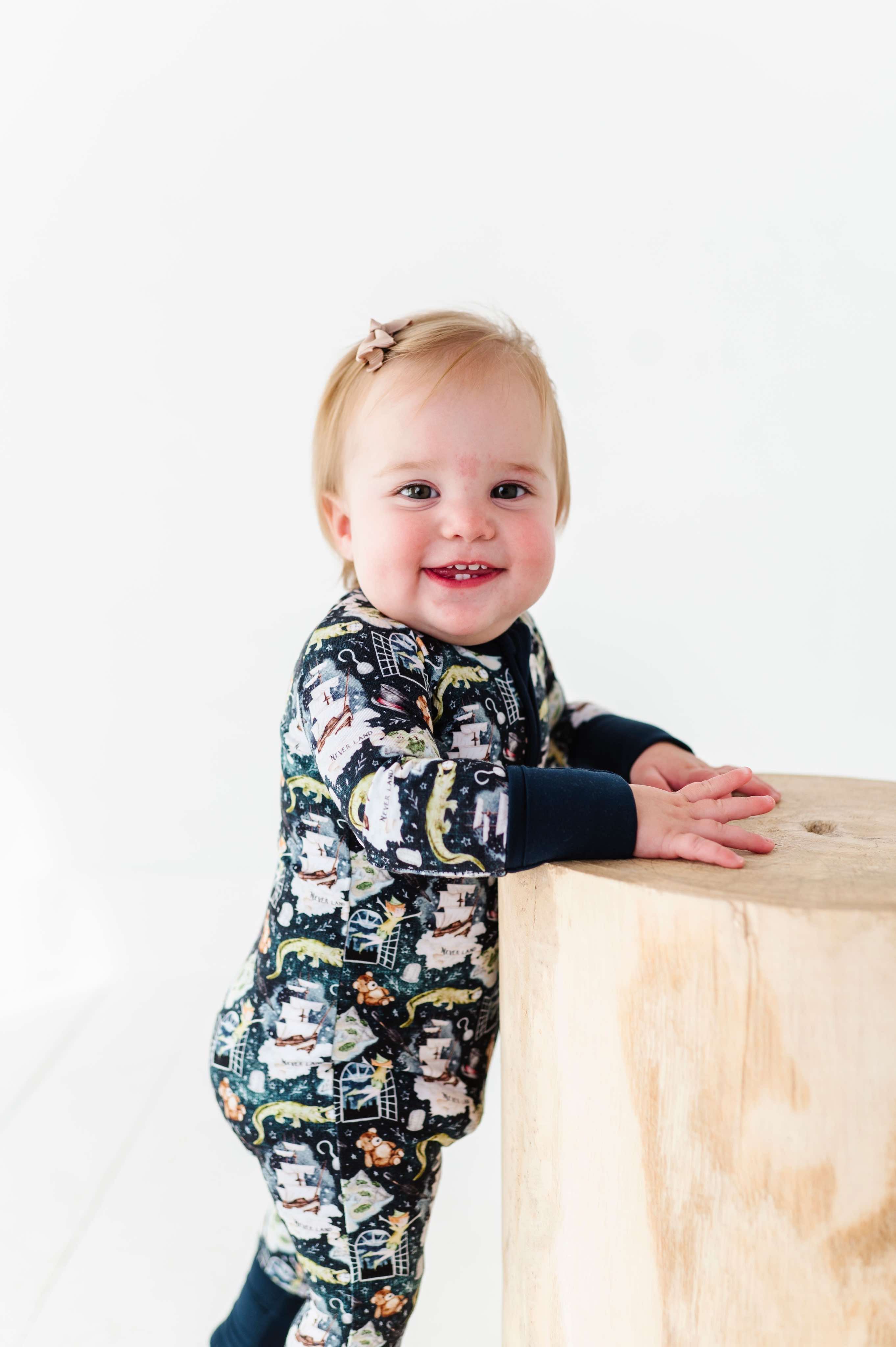 Neverland Zip Romper for Baby Girls & Boys - Soft & Comfortable One-Piece Outfit - Perfect for Playtime, Sleepwear & Everyday Wear