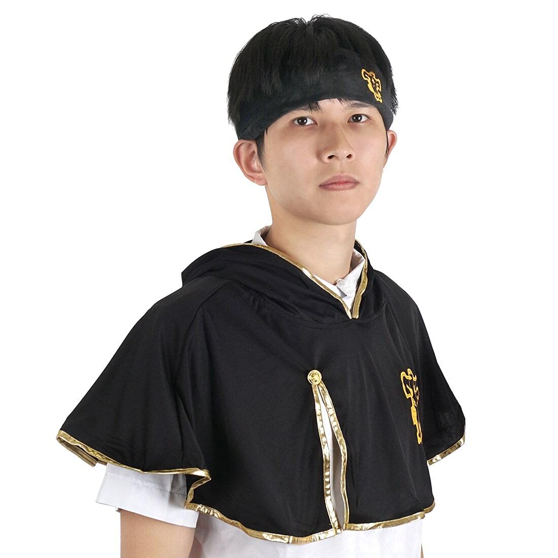 Black Clover Cosplay Hooded Cape - Asta Costume Cloak for Anime Fans | Perfect for Halloween, Cosplay Events & Anime Conventions