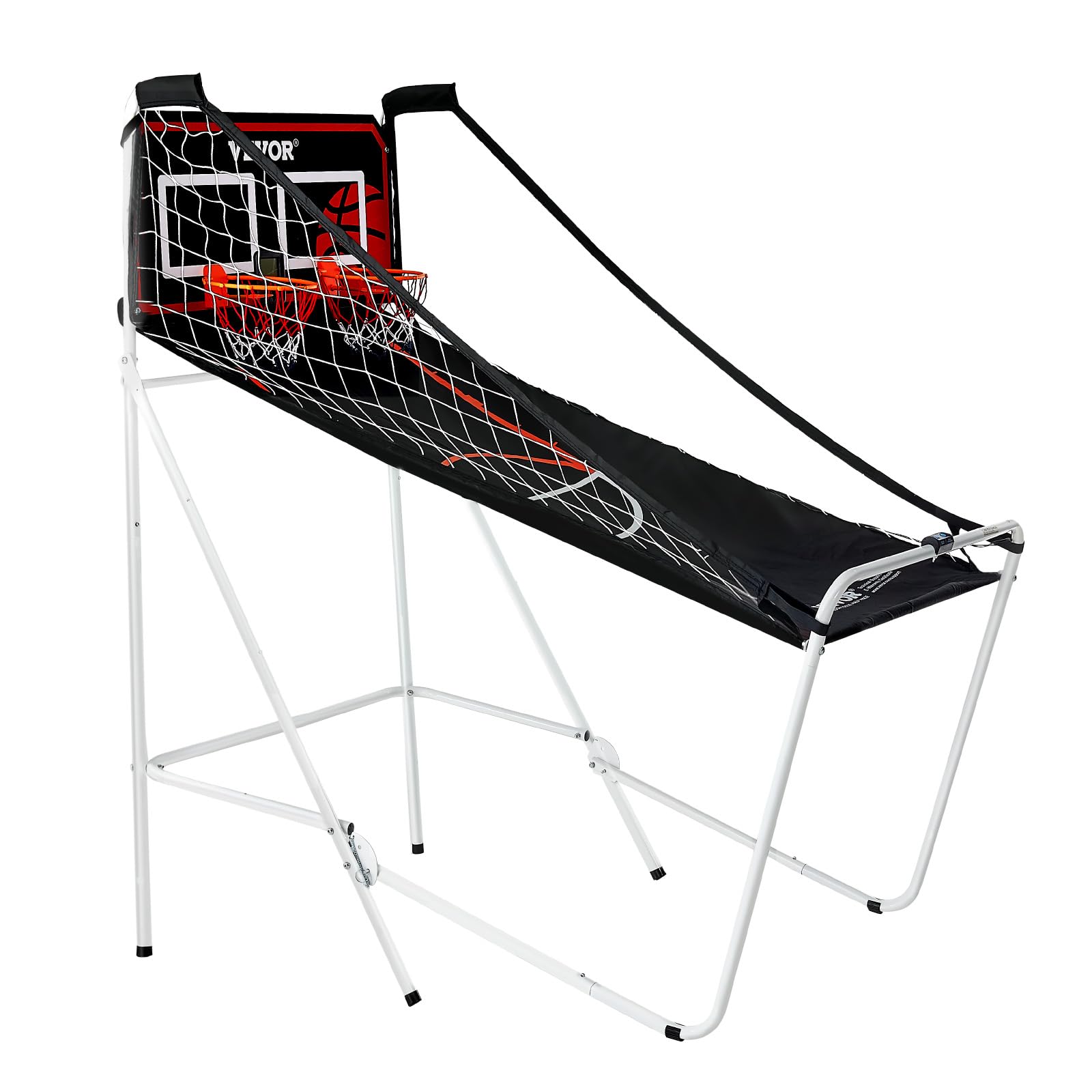 VEVOR 2 Player Indoor Basketball Arcade Game - Home Dual Pop-A-Shot with 8 Game Modes, Electronic Scoreboard & Air Pump - Fun Sports Game for Kids & Adults - Perfect for Family Game Rooms, Basement Entertainment & Birthday Parties