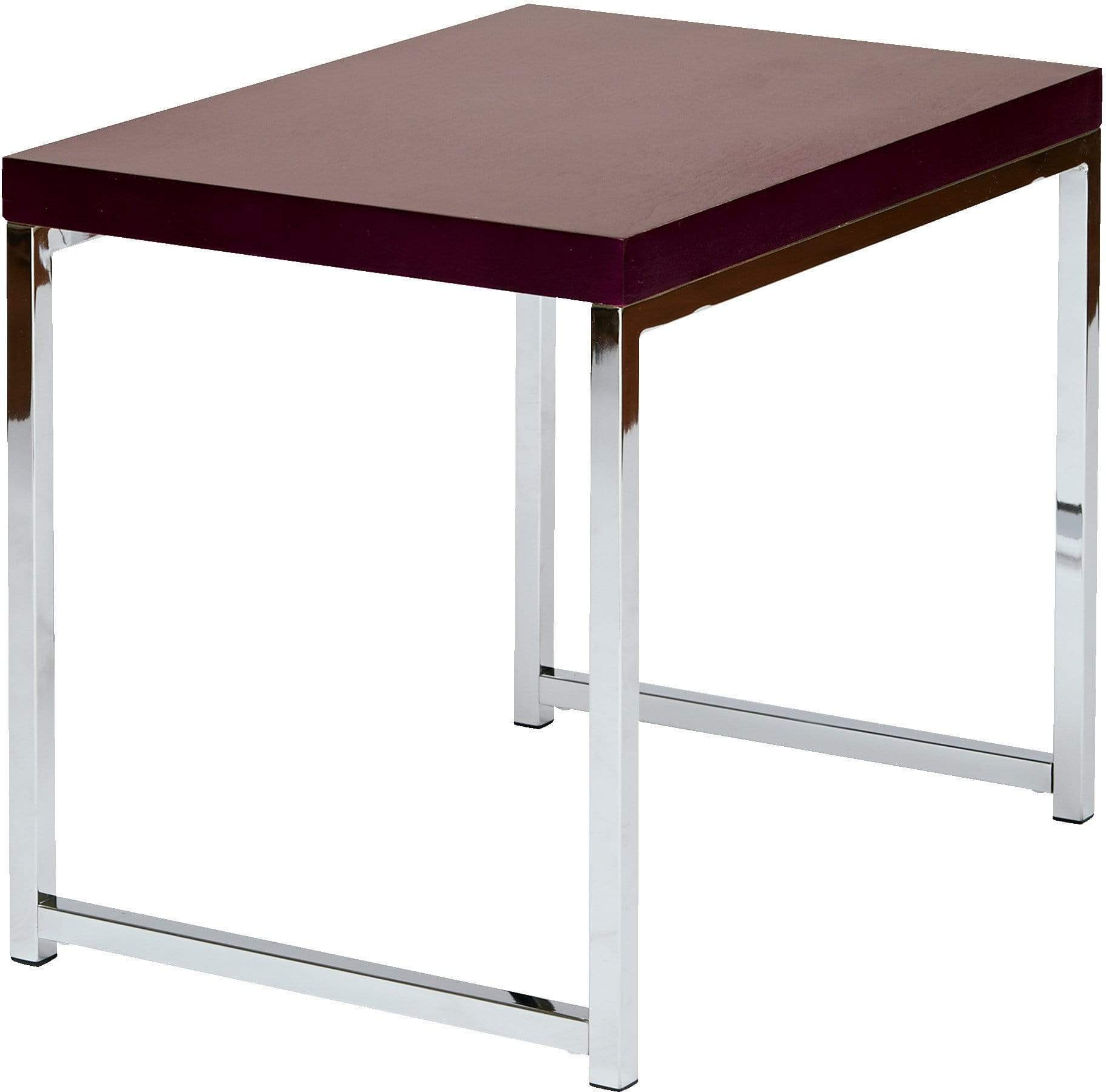 Office Star Ave Six Wall Street End Table - White Finish, Modern Side Table for Living Room, Bedroom, or Office [WST09] - Perfect for Small Spaces, Accent Decor, and Holding Lamps or Books