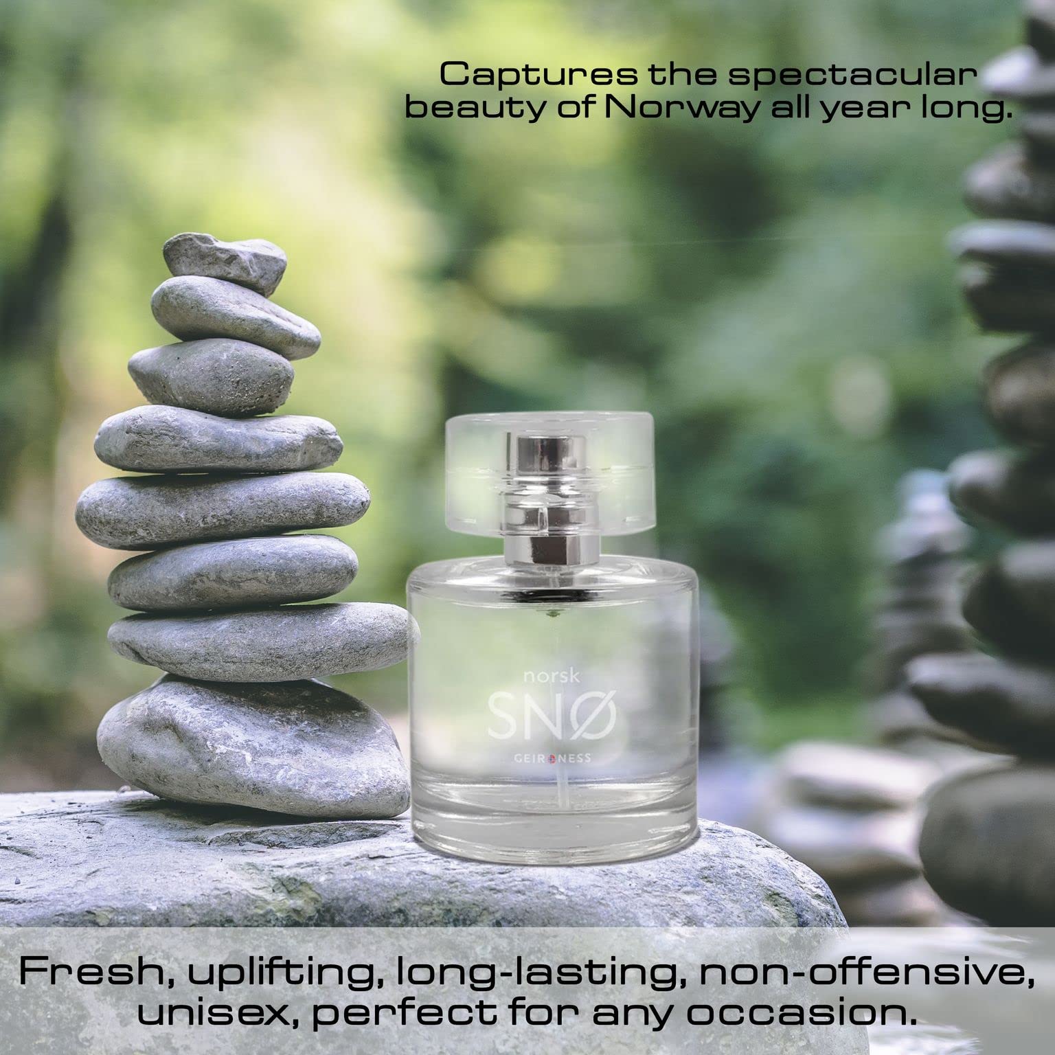 Geir Ness NORSK SNØ Eau de Parfum - Unisex Cologne with Fresh Herbs & Sensual Notes - 100ml Natural Perfume for Men & Women - Perfect for Date Nights, Office Wear & Special Occasions
