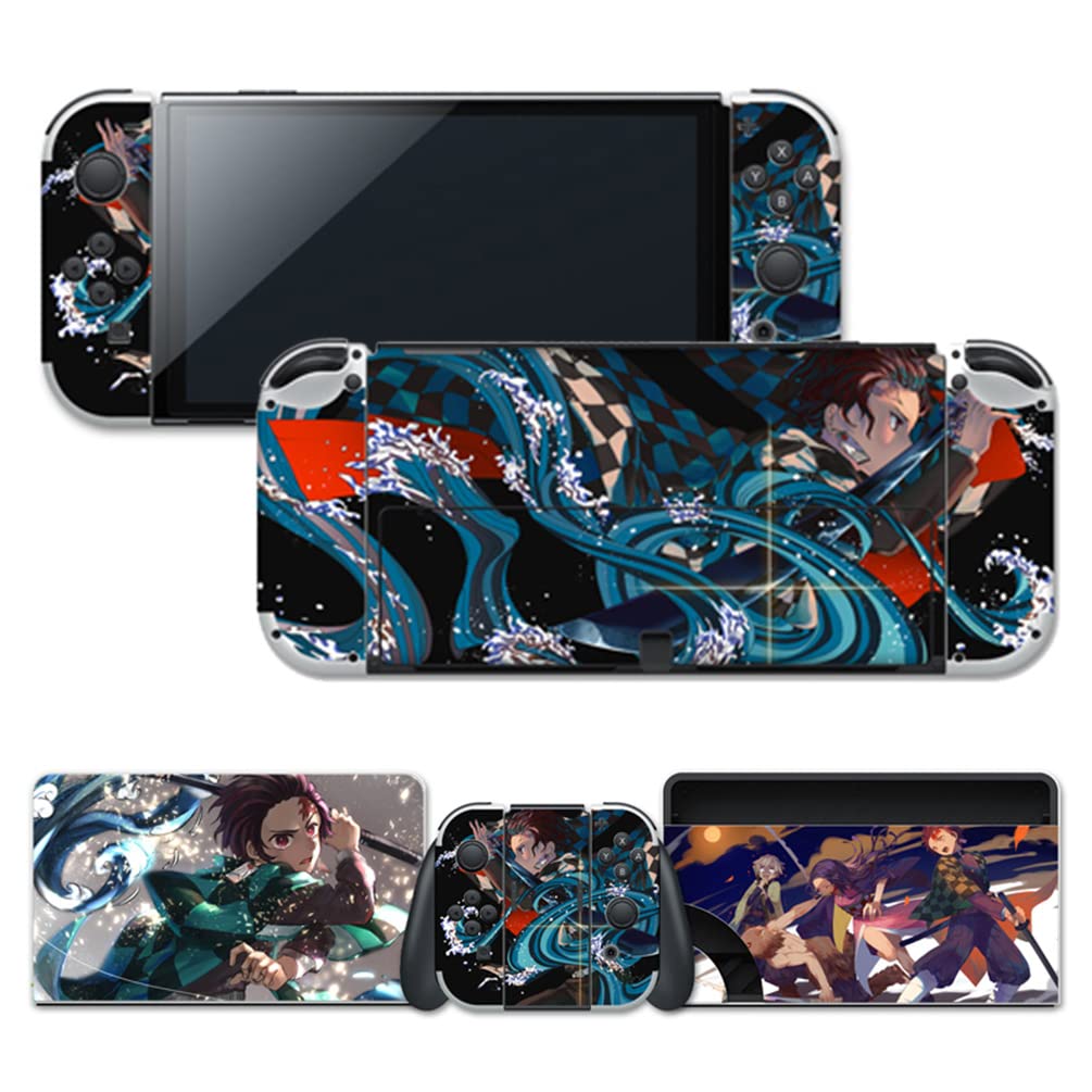 Premium Nintendo Switch OLED Skin Cover - Full Set Decals & Protector for Console, Dock & Joy-Cons | Durable Vinyl Wrap for Scratch Protection | Perfect for Gaming, Travel & Customization