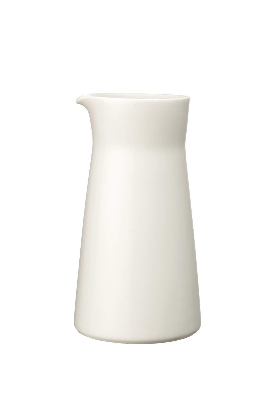 Iittala Teema 1006152 White Porcelain Milk Jug with Cork Lid - 0.2L (7oz) Small Creamer Pitcher for Coffee, Tea & Breakfast Tableware - Perfect for Home, Cafe & Restaurant Use