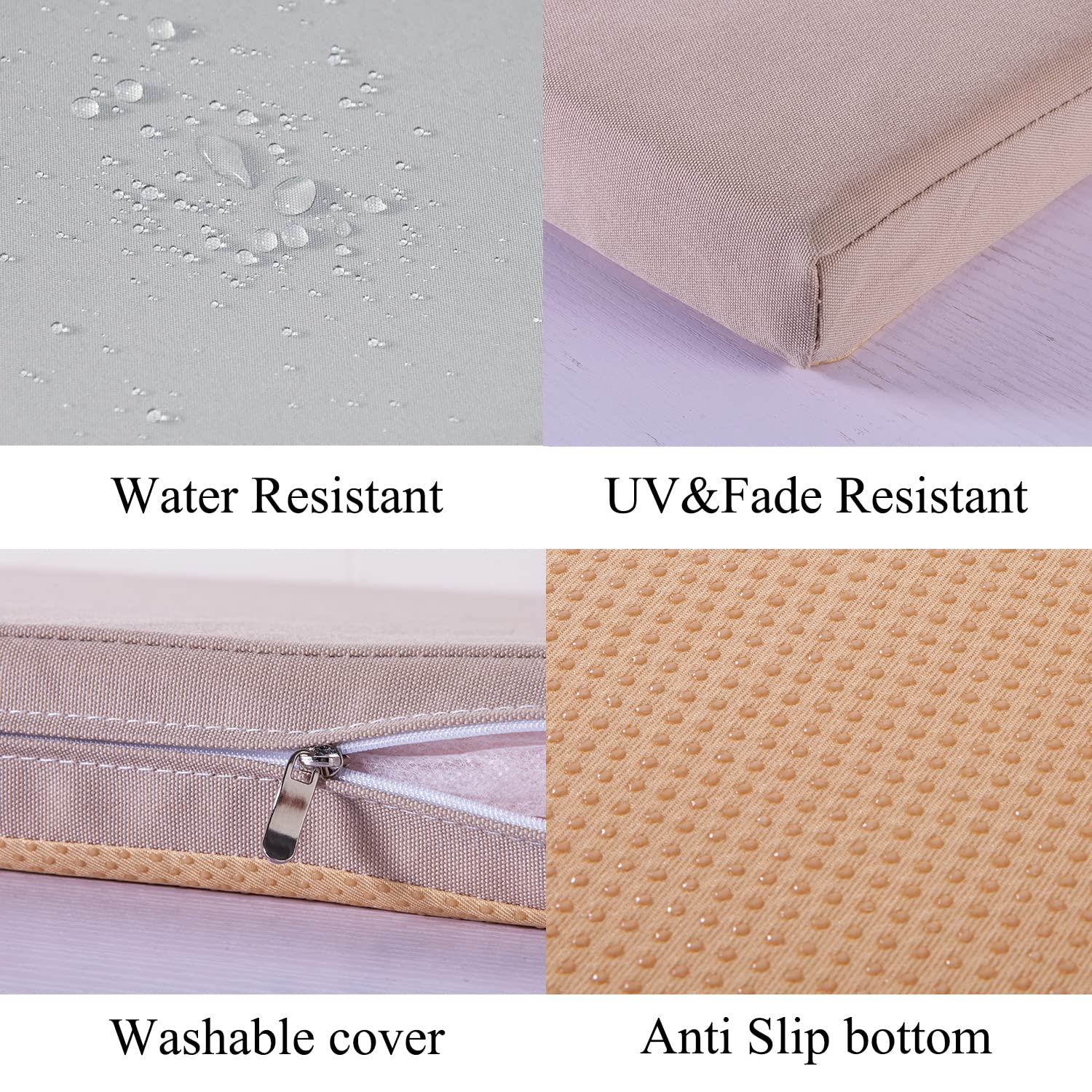 **SAMTY Waterproof Outdoor Bench Cushions – Patio Furniture Cushion for Porch Swing, Garden Love Seat & Settee – Washable & Durable Cover – Perfect for Backyard, Deck & Poolside Relaxation**