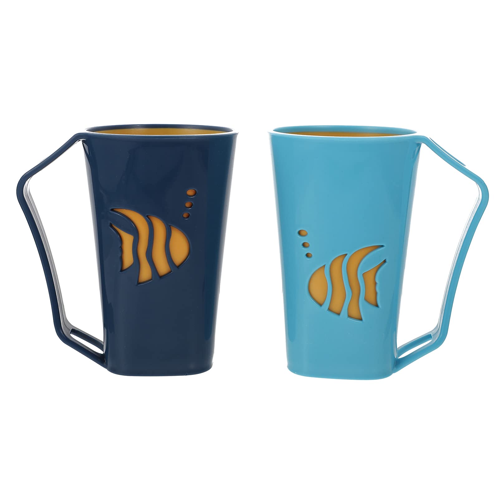 **COHEALI 2-Piece Travel Makeup Brushes & Coffee Mug Tumbler Set - Bathroom Toothbrush Holder, Toothpaste Container for Kids, Portable for Travel, Camping & Home Use**