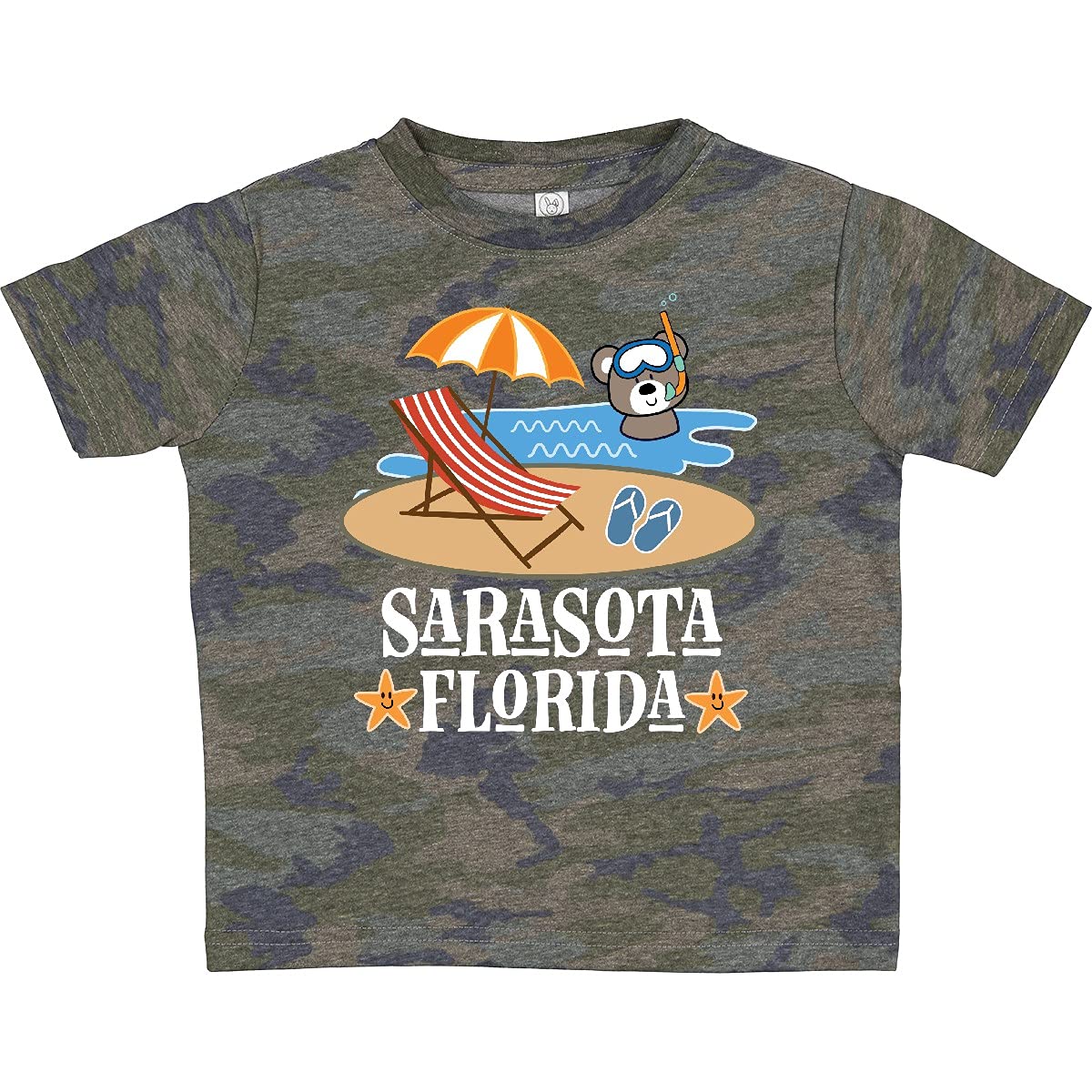 Inktastic Sarasota Florida Beach Vacation Toddler T-Shirt - Cute Graphic Tee for Boys & Girls - Perfect for Family Trips & Summer Outings