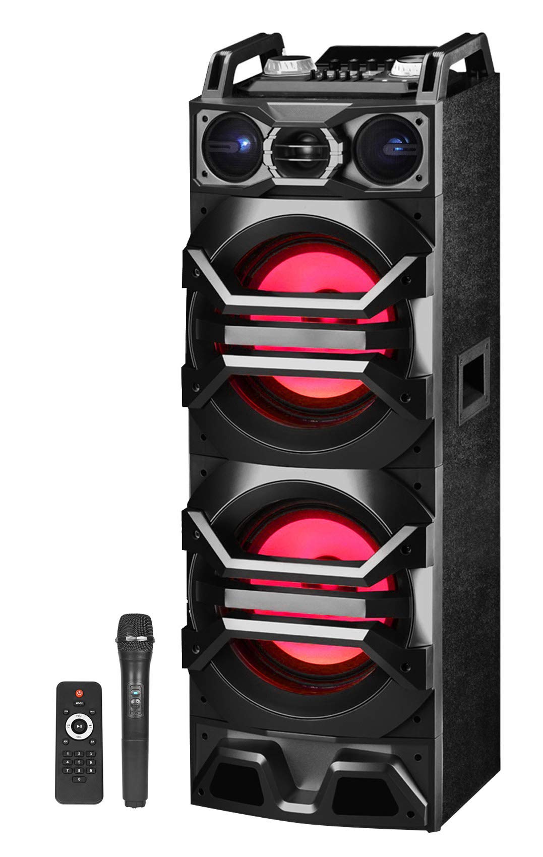 Technical Pro Bluetooth Karaoke Machine System with Wireless Microphone & Tablet Stand - Portable Home Party Singing System for Adults & Kids, Perfect for Birthday Parties, Family Gatherings & Entertainment
