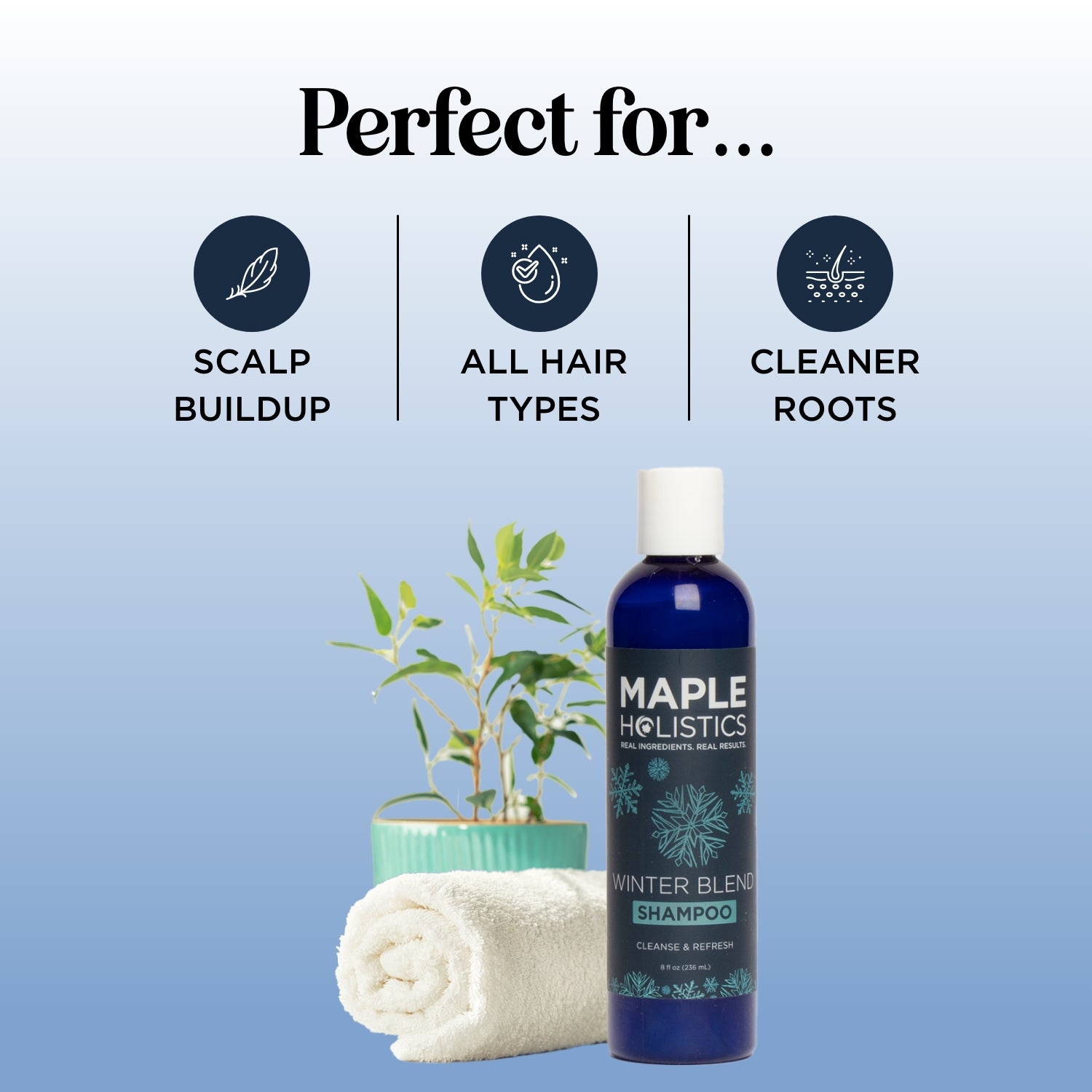 Winter Blend Shampoo for Dry Scalp & Hair - Moisturizing & Nourishing Formula for Cold Weather - Perfect for Seasonal Hair Care & Hydration