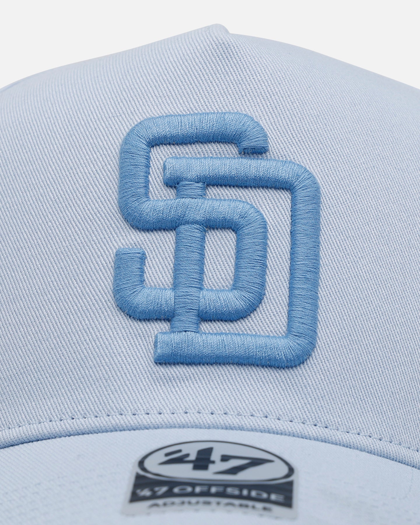 47 Brand San Diego Padres 'Contemporary Basics' Snapback Hat - Light Blue Adjustable Baseball Cap for Men & Women - Perfect for Game Day, Streetwear & Casual Outfits