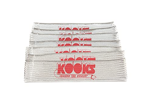 Custom 750201 Spark Plug Sleeves - Natural with Red Logo (Pack of 8) - High Temperature Protection for Motorcycle, ATV & Small Engine Maintenance