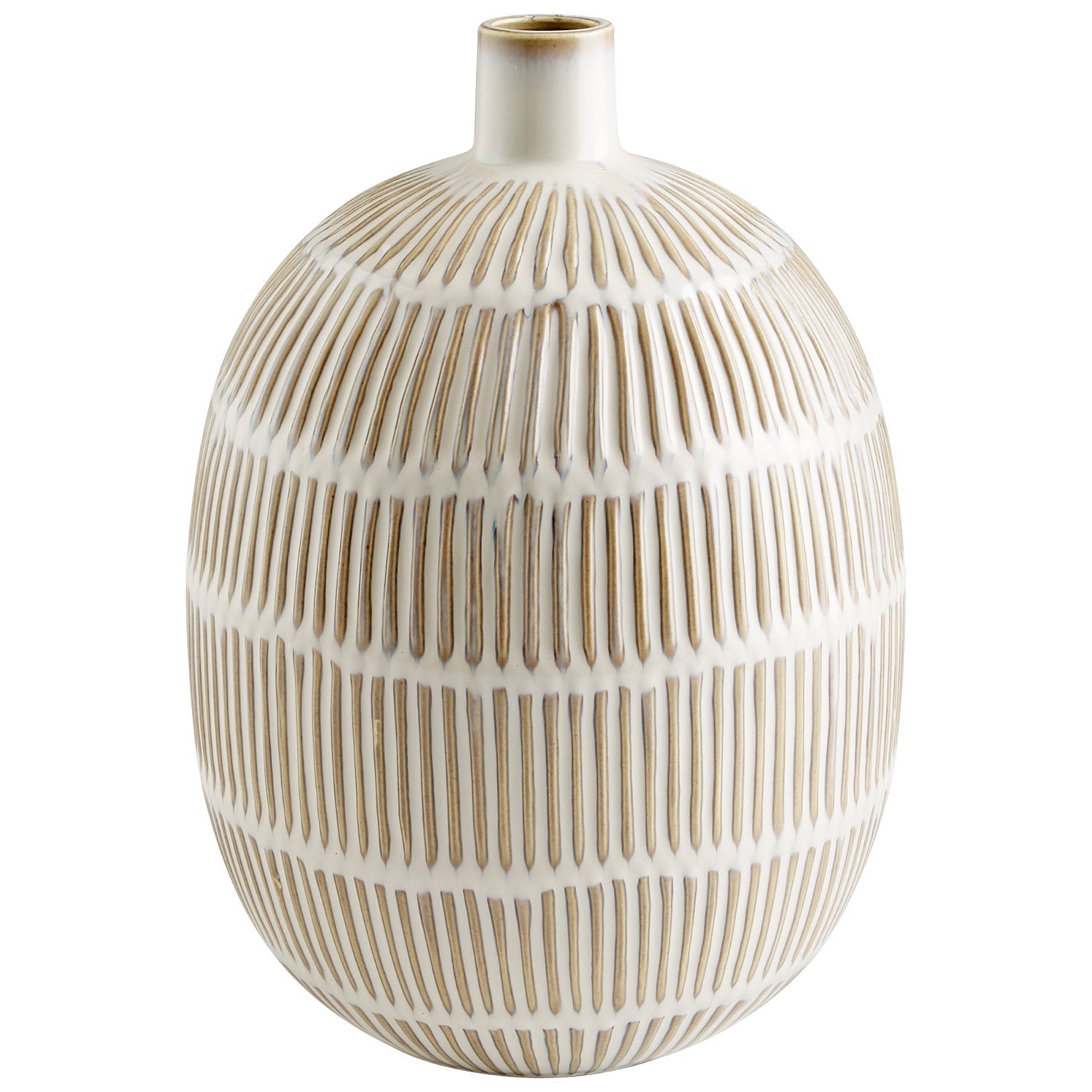 Cyan Design 10923 Saxon Vase - Elegant Oyster Blue Small Ceramic Vase for Home Decor, Wedding Centerpieces & Floral Arrangements