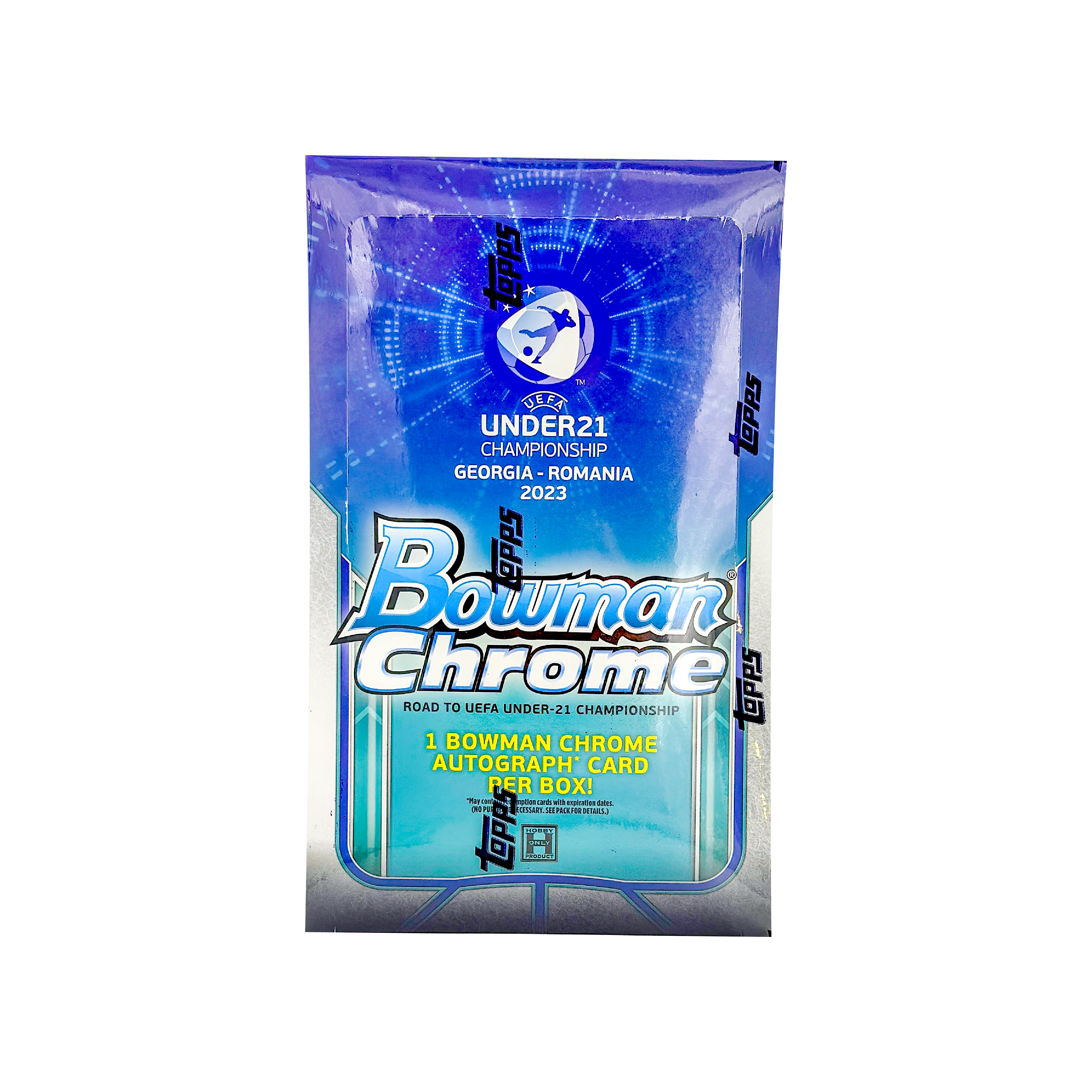 2022 Topps Bowman Chrome UEFA Under 21 Road to Hobby Box - Collectible Soccer Trading Cards for Fans & Investors - Perfect for Display, Trading, and Fantasy Leagues