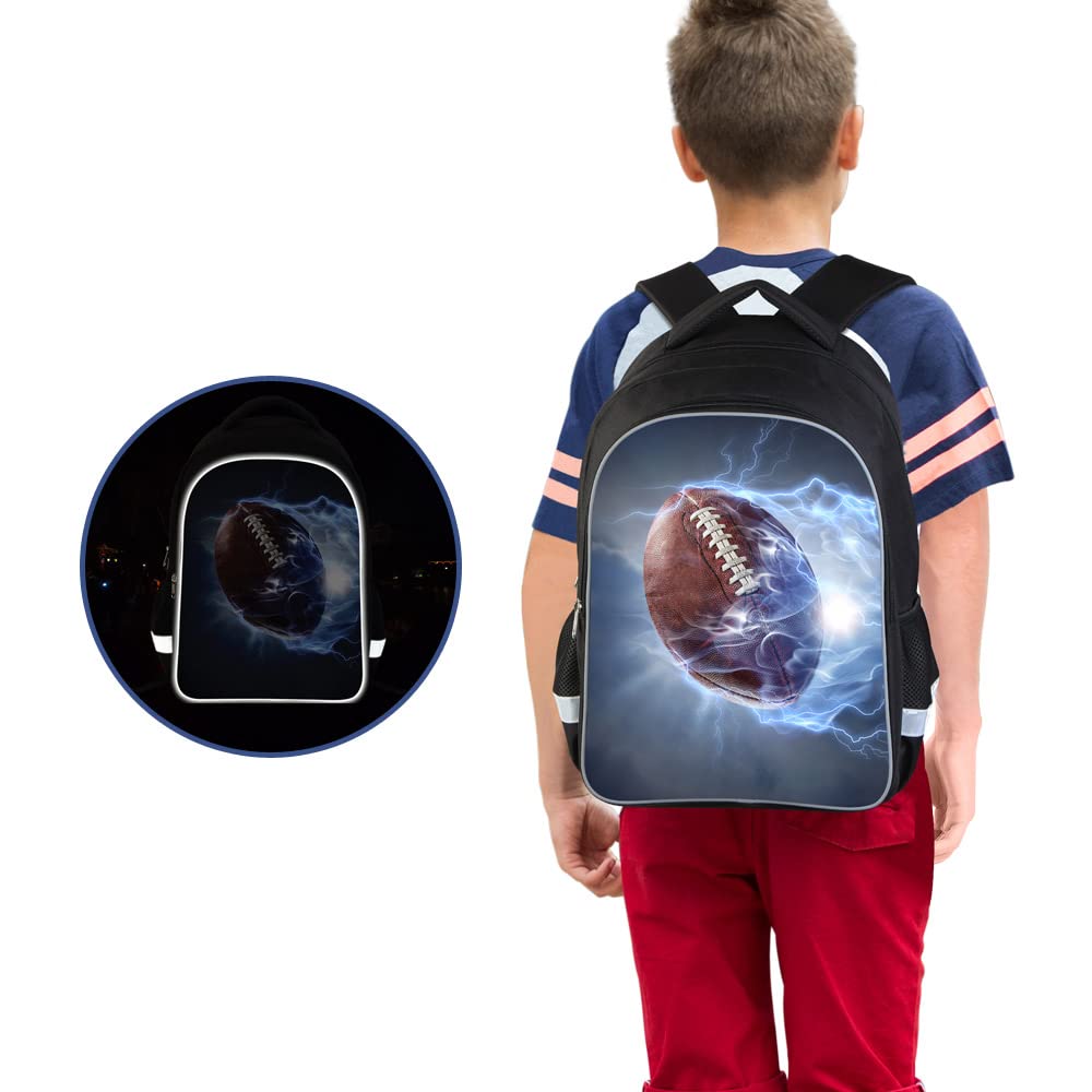 3D Printed Luminous School Backpack for Kids - Large Capacity Lightweight Bookbag for Students | Perfect for School, Travel & Outdoor Activities