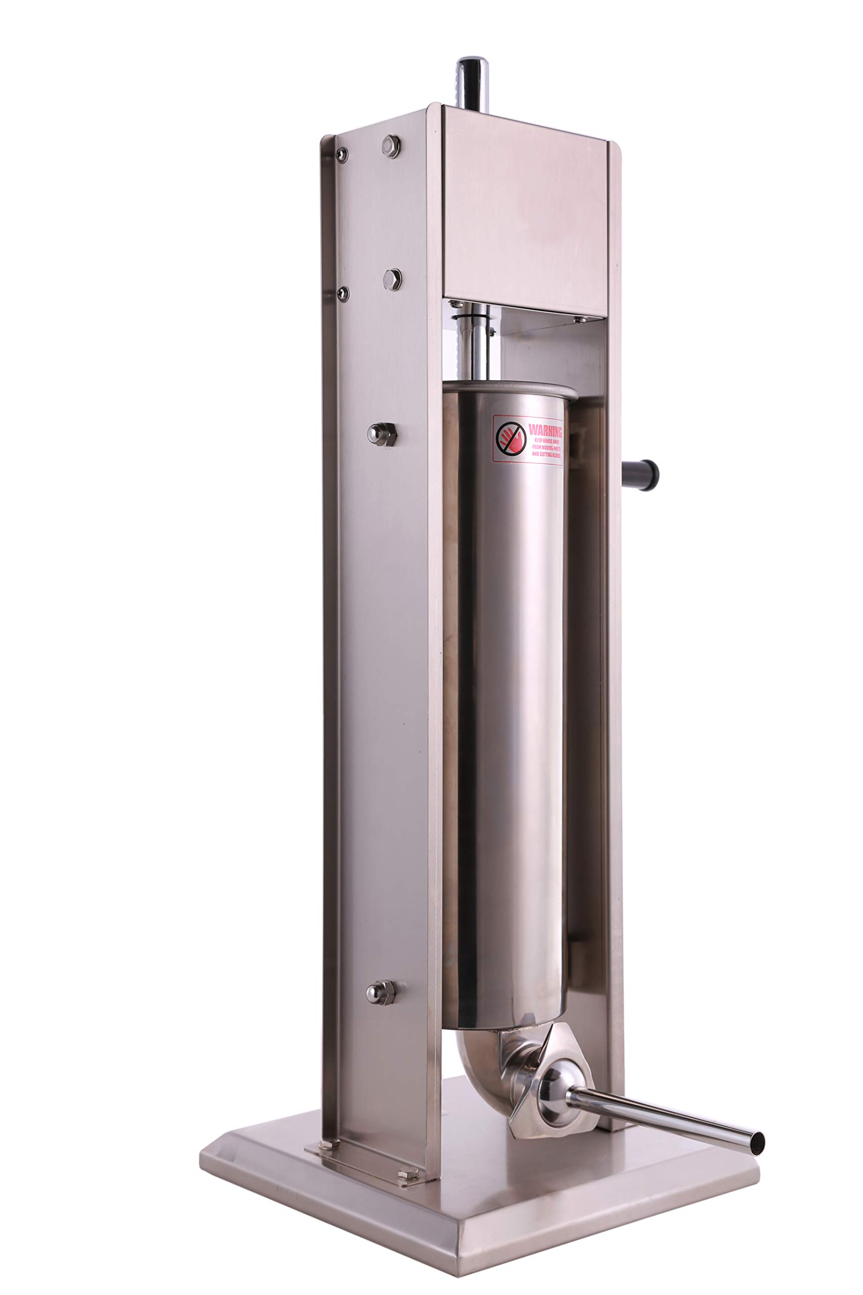 Premium Stainless Steel Vertical Sausage Stuffer - Dual Speed, Easy Clean, 15Lb/7L Capacity - Perfect for Home Butchering, Sausage Making & Meat Processing