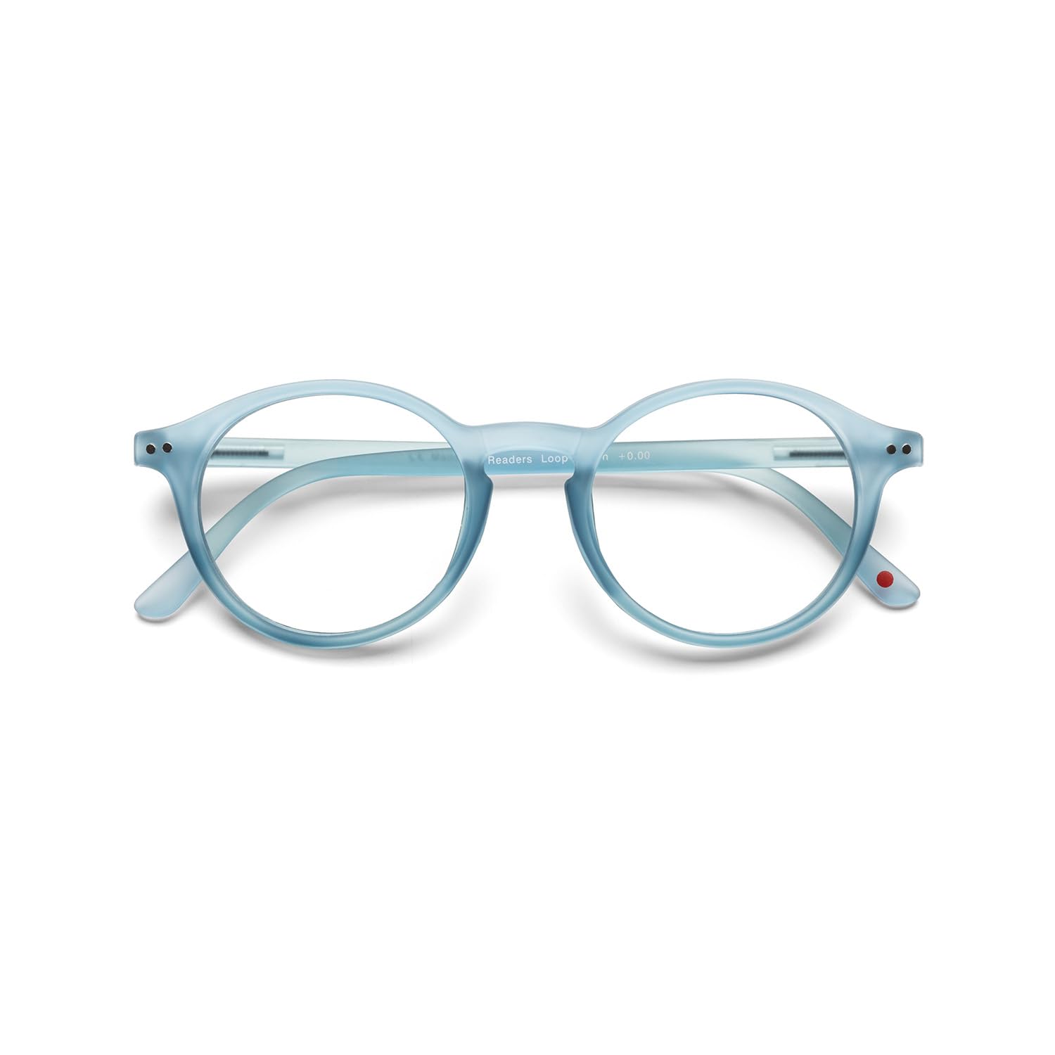 Blue Light Blocking Reading Glasses - B+D Loop Readers in Blue for Eye Strain Relief - Perfect for Computer Work, Reading & Screen Time