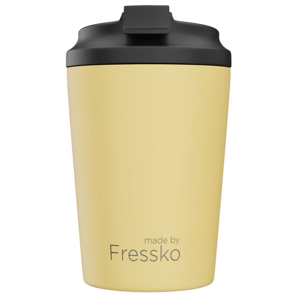 Fressko Reusable Coffee Cup Camino 12oz - Insulated Travel Mug for Hot & Cold Drinks, Perfect for Camping, Office, and Commuting