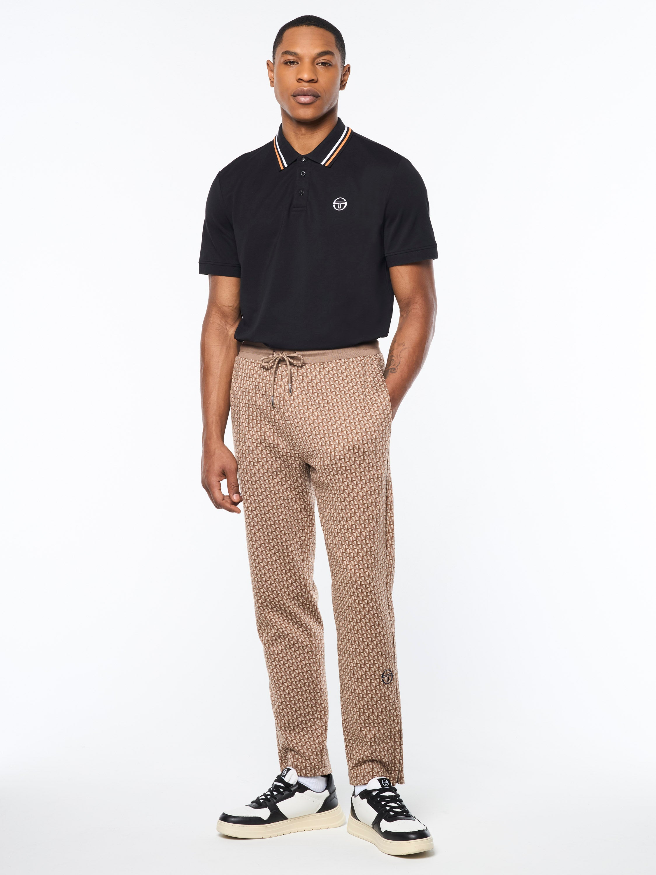 Paolo Knit Track Pants for Men - Comfortable Casual Jogger Pants in Taupe Grey | Perfect for Running, Gym, Lounge & Everyday Wear