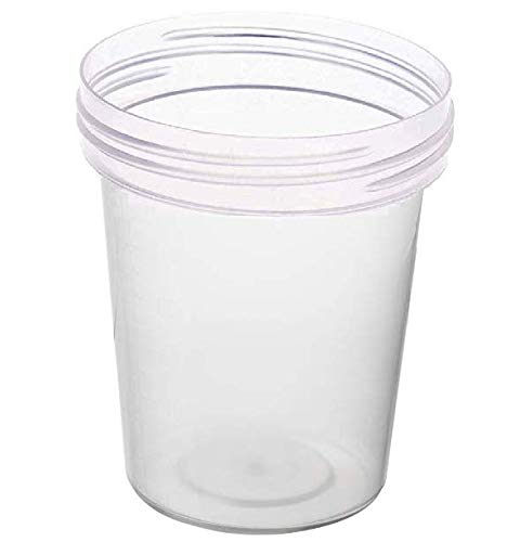 Leak-Proof 4oz Specimen Cups with Screw-On Lids - Pack of 25 Clear Non-Sterile Urine Sample Containers - Ideal for Medical Testing, Home Health Kits & Laboratory Use - Safe Collection for Urine, Stool & Semen Samples