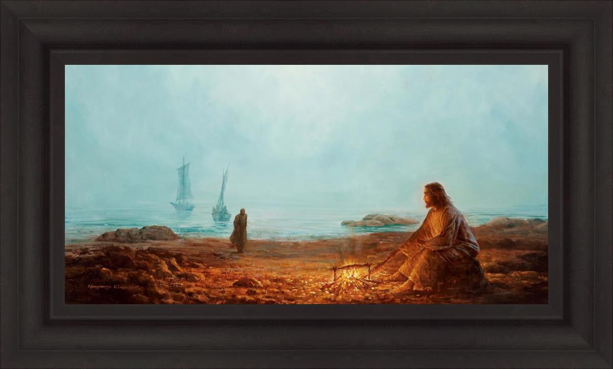 By The Shore By Yongsung Kim - Coastal Wall Art Print for Beach House Decor, Ocean Themed Living Room & Bedroom