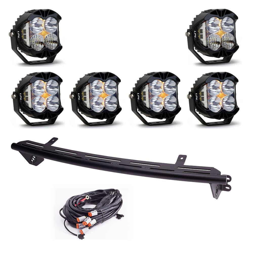 2023-2024 Ford F250 F350 Bull Bar with LED Light Kit - Heavy Duty Off-Road Grille Guard for Truck Protection & Adventure Driving