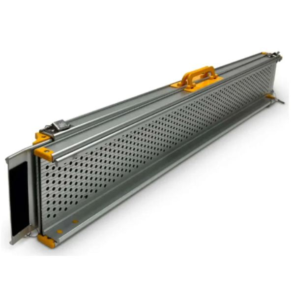 GO Ramp Portable 8 FT Telescopic Ramp By GomfyGo - Lightweight Aluminum Loading Ramp for Wheelchairs, Scooters, Motorcycles & ATVs - Perfect for Home, Garage & Outdoor Use
