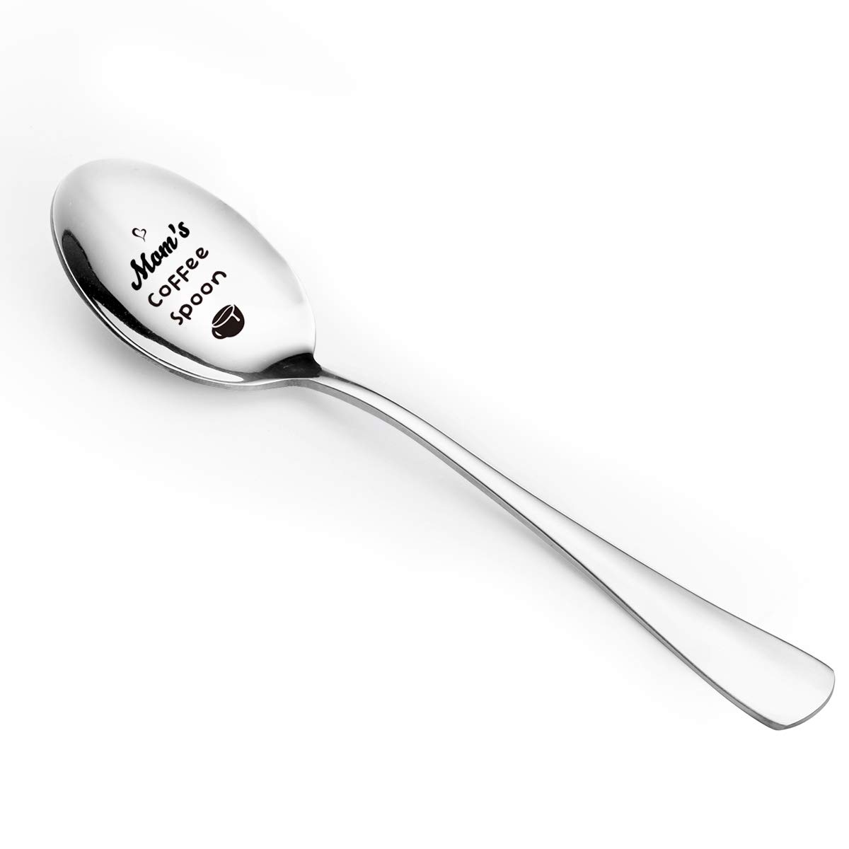 Funny Engraved Coffee Spoon for Mom - Best Gift from Daughter or Son - Perfect for Mother's Day, Birthday & Christmas - Great for Coffee Lovers & Special Occasions