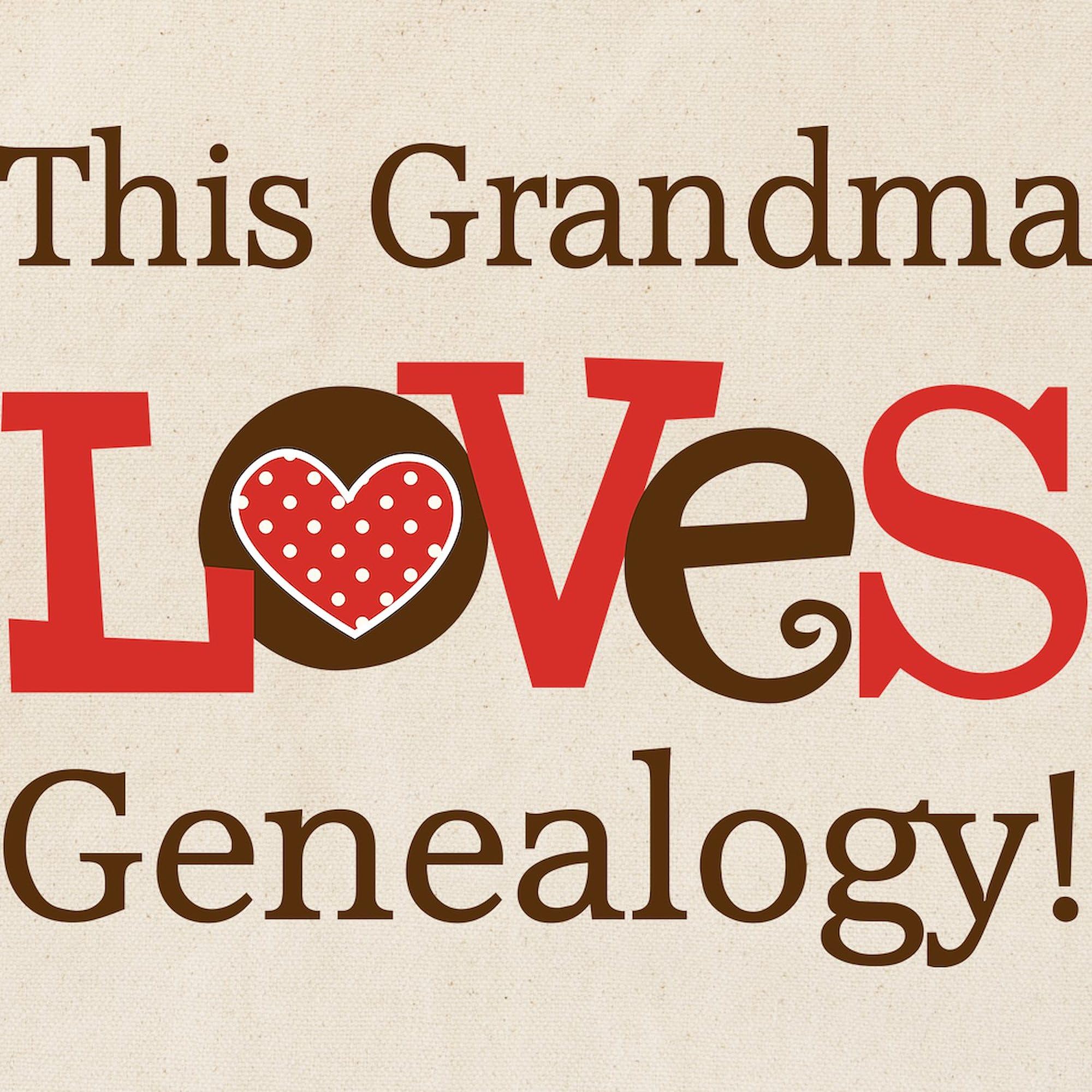 Grandma Genealogy Tote Bag - Natural Canvas Reusable Shopping Bag for Groceries, Beach & Everyday Use | Personalized Family Tree Gift Idea