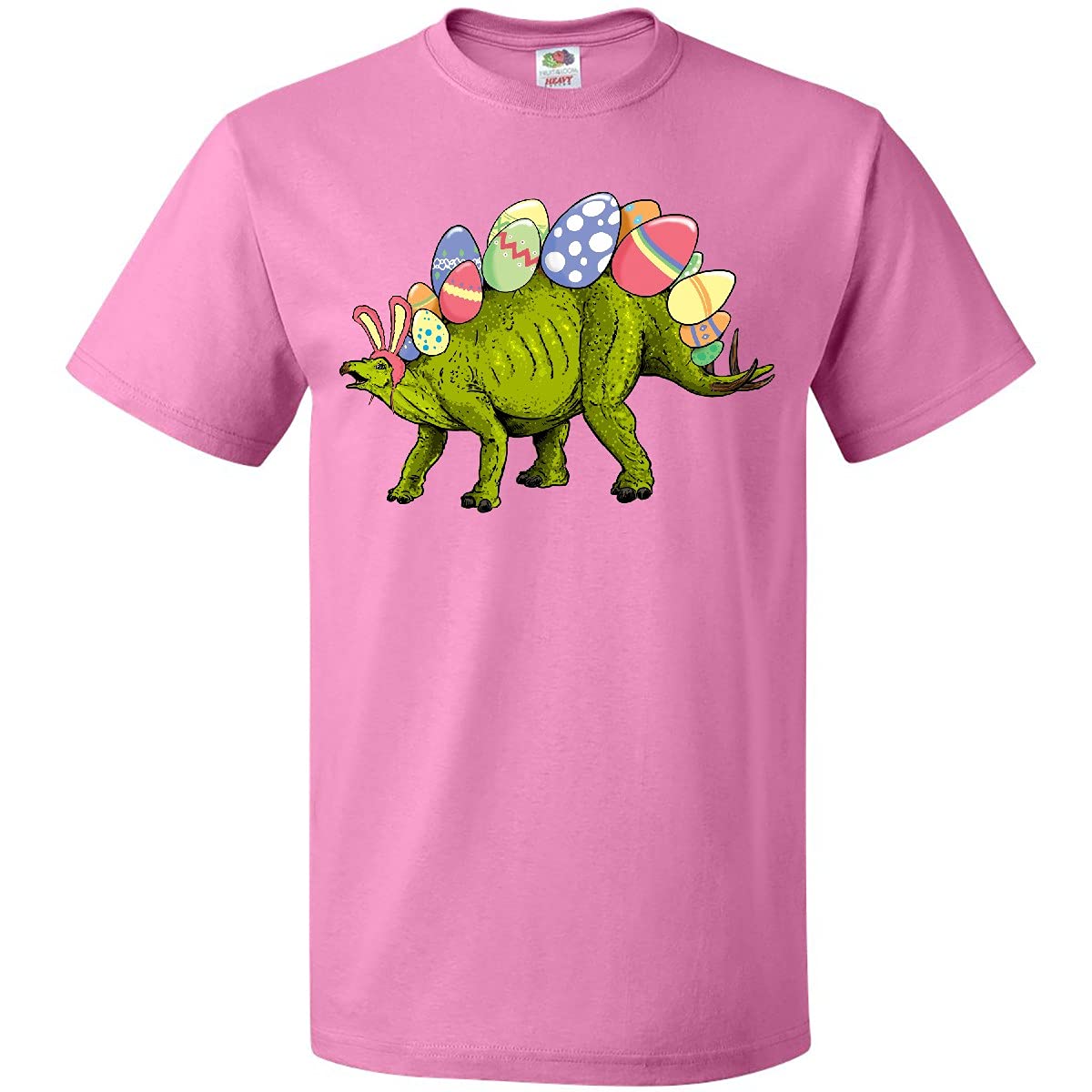 Easter Bunny Stegosaurus T-Shirt with Eggs - Fun Holiday Gift