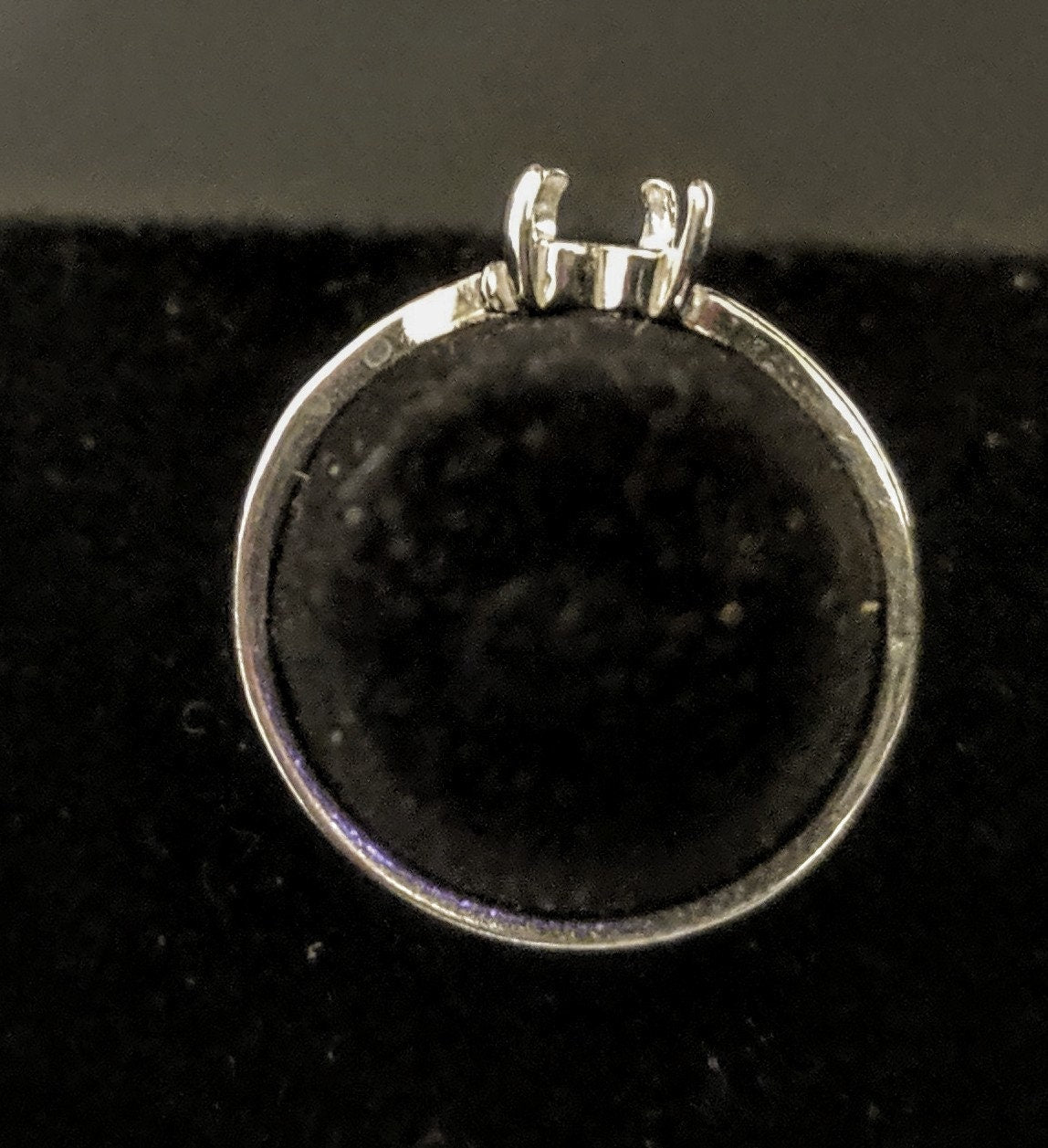 5mm Heart Cabochon Swirl Ring Setting - Solid Sterling Silver or 14kt Gold - Size 7 (163 571/143 571) - Perfect for Jewelry Making, Engagement Rings & DIY Craft Projects