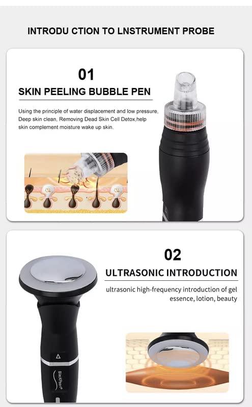 Professional HYDRAFACIAL 10-in-1 Vertical Facial Machine - Hydrofacial Device with Sprayer for Skin Moisturizing & Rejuvenation - Beauty Instrument for Spa, Salon & Home Skincare Treatments
