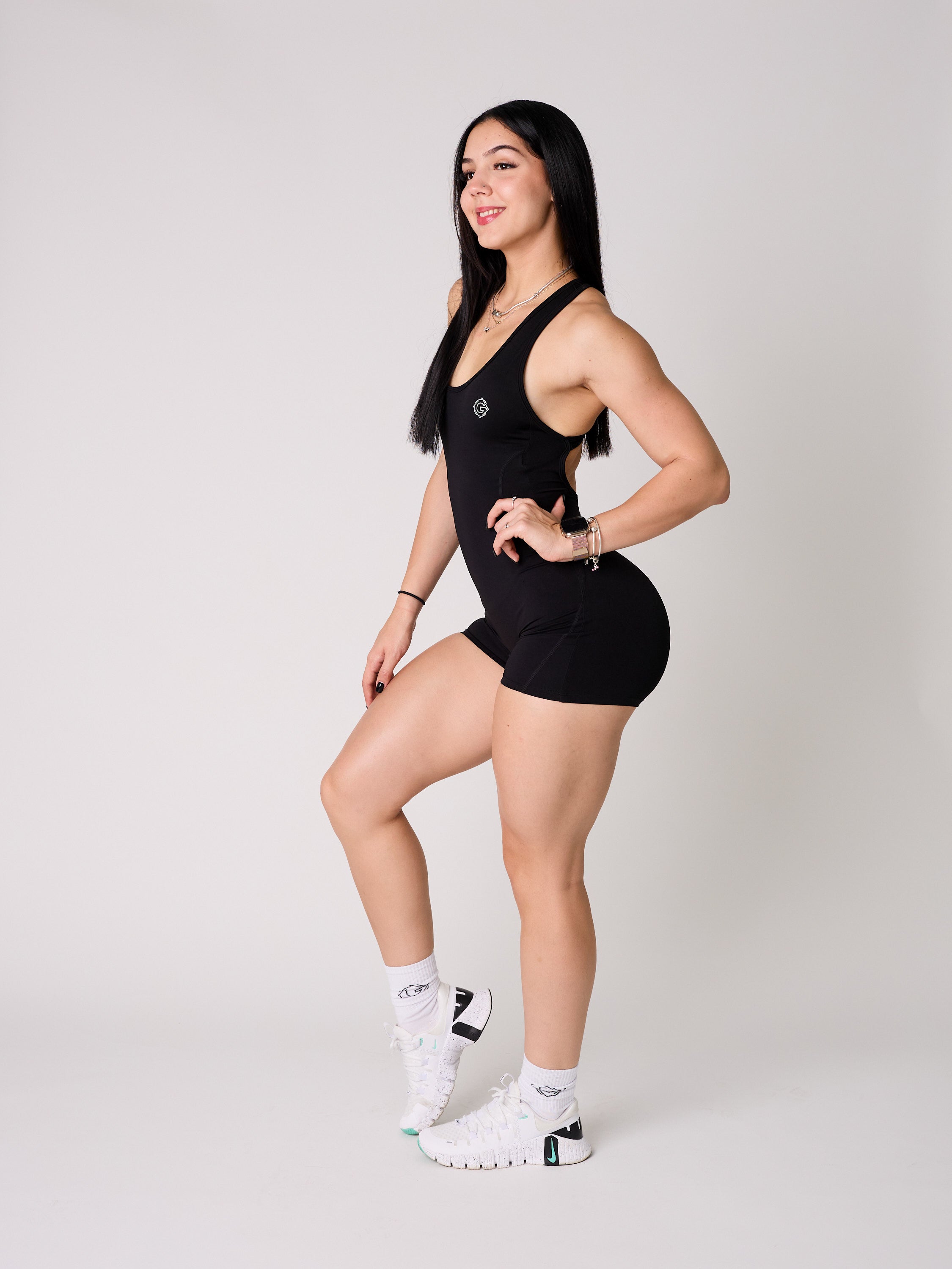 Pilates Mini Jumpsuit for Women - Stretchy Yoga Romper - Workout & Lounge Wear for Pilates, Yoga, and Gym Sessions