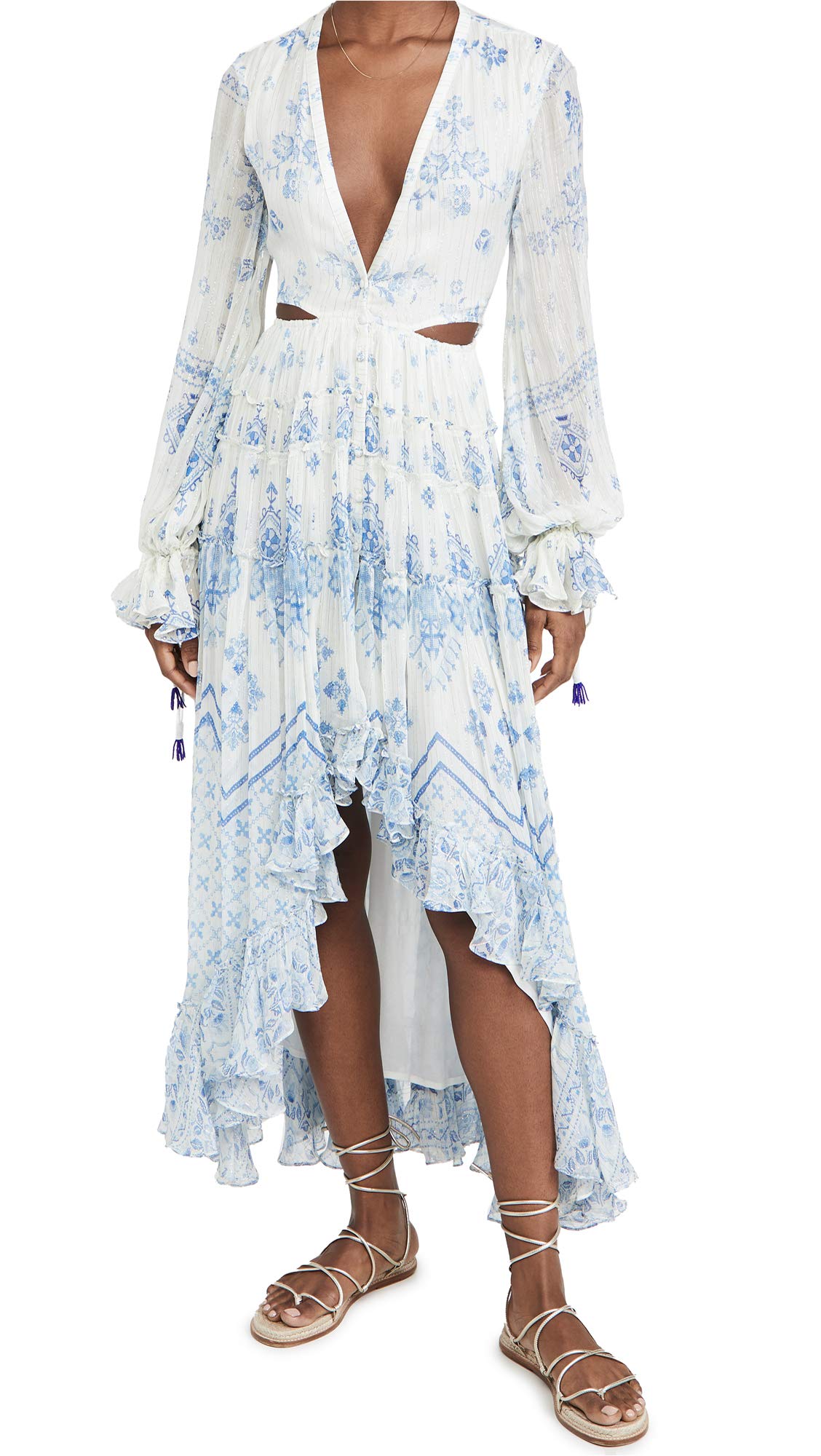 ROCOCO SAND Women's Long Maxi Dress - Elegant Flowy Summer Beach Dress for Vacation, Party & Evening Wear