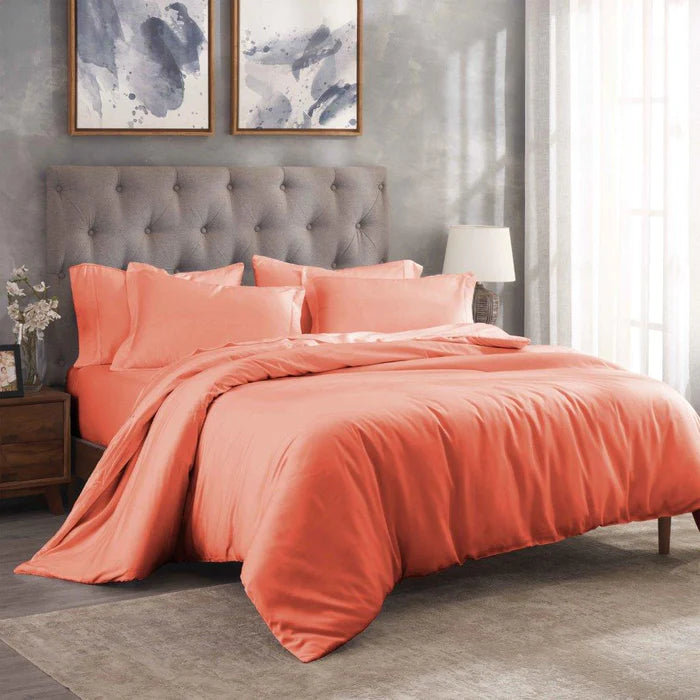 Premium 300 Thread Count Modal Duvet Cover Set - Soft & Breathable Beechwood Fabric - Perfect for Bedroom, Hotel, and Guest Room Comfort