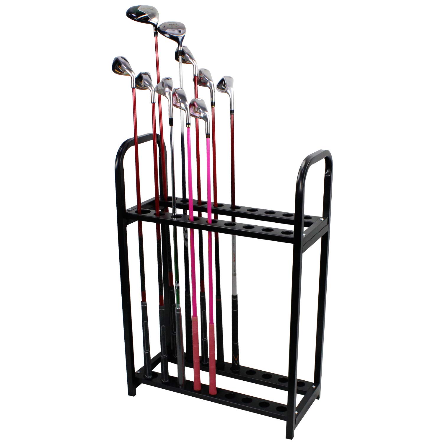 Premium Acrylic Golf Club Organizer - 18 Hole Golf Putter Rack for Display & Storage | Perfect for Home, Office, or Pro Shop Organization