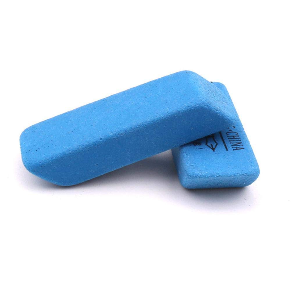 Premium Guitar String Eraser & Fret Wire Cleaner - 1pc Rubber Cleaning Brush for Rust Removal (Blue) - Perfect for Guitar Maintenance & String Care