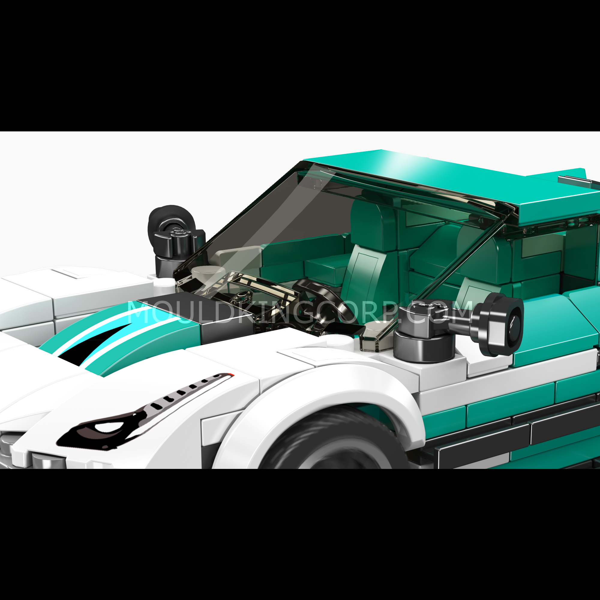 Mould King 27085 F8XX Supercar Model Building Kit - 412 Piece DIY Race Car Construction Set for Adults & Teens | Perfect for STEM Learning, Gift Giving & Display Collection