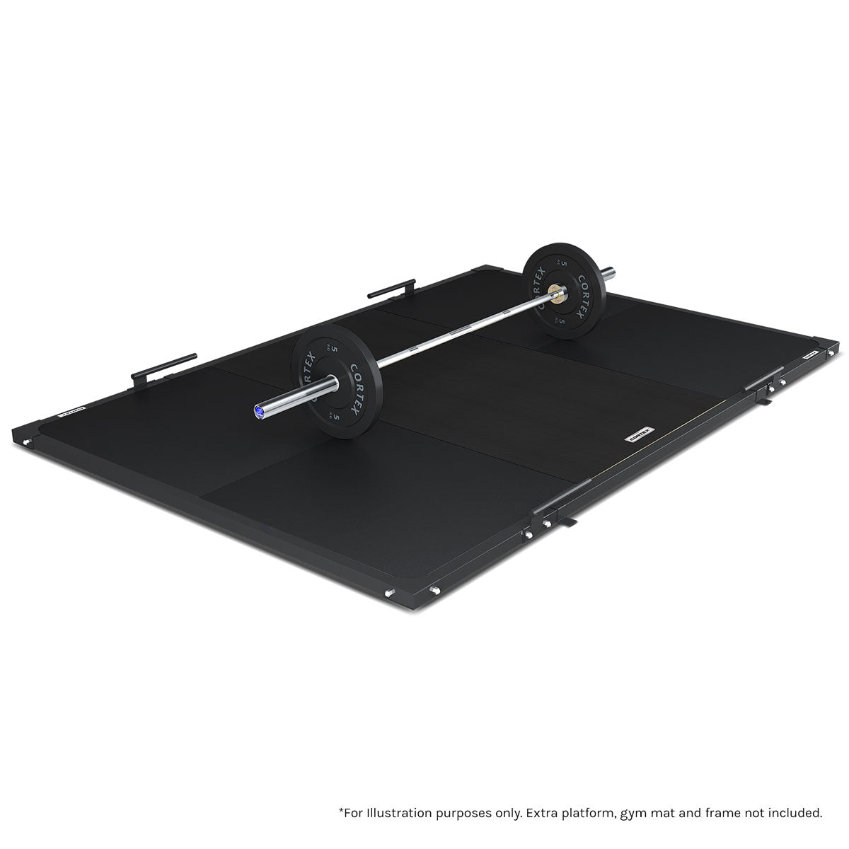 CORTEX 50mm Weightlifting Platform V2 - Premium Ebony Wood (1m x 1m) for Home Gym & CrossFit Training - Durable Olympic Lifting Platform for Deadlifts, Squats & Powerlifting