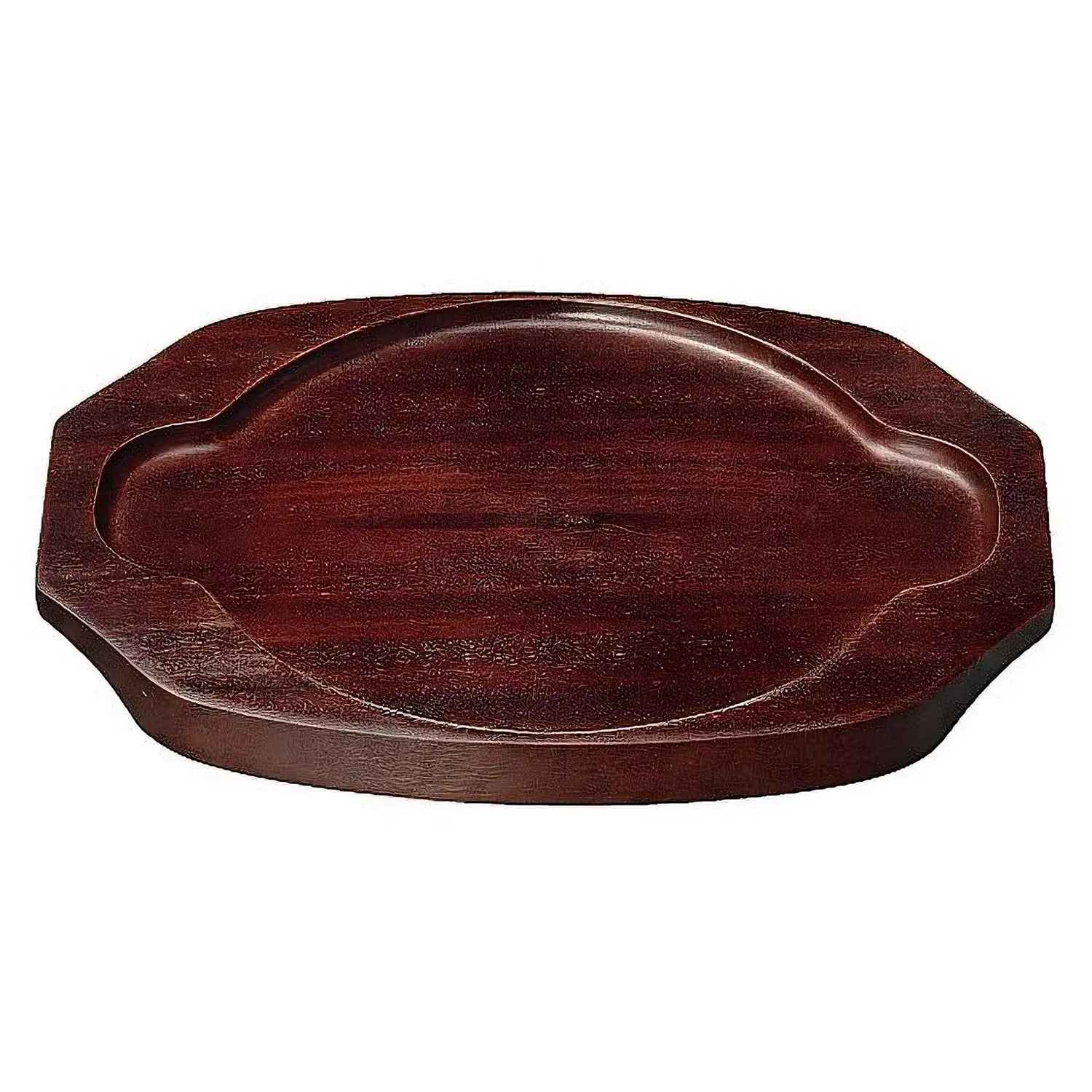 Premium EBM Wooden Base for Double Handle Skillet - Sturdy & Heat-Resistant Kitchen Organizer - Perfect for Stovetop, Oven Storage & Countertop Display