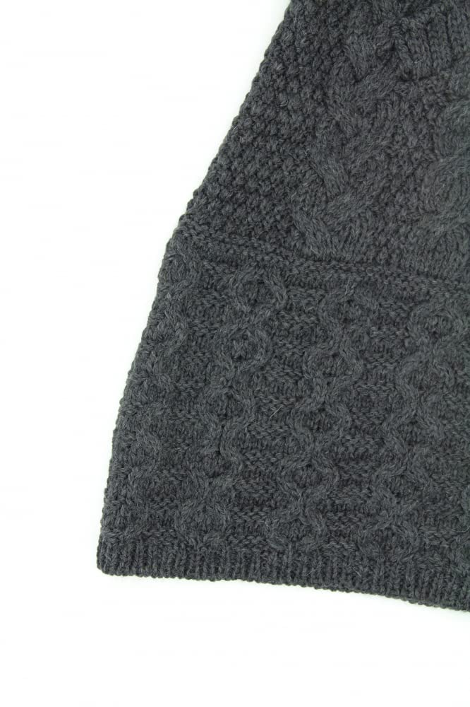 Aran Crafts Women's Irish Cable Knit Wool Hooded Zip Coat - 100% Merino Wool Winter Jacket for Women - Warm & Stylish Outerwear for Cold Weather, Hiking & Outdoor Activities