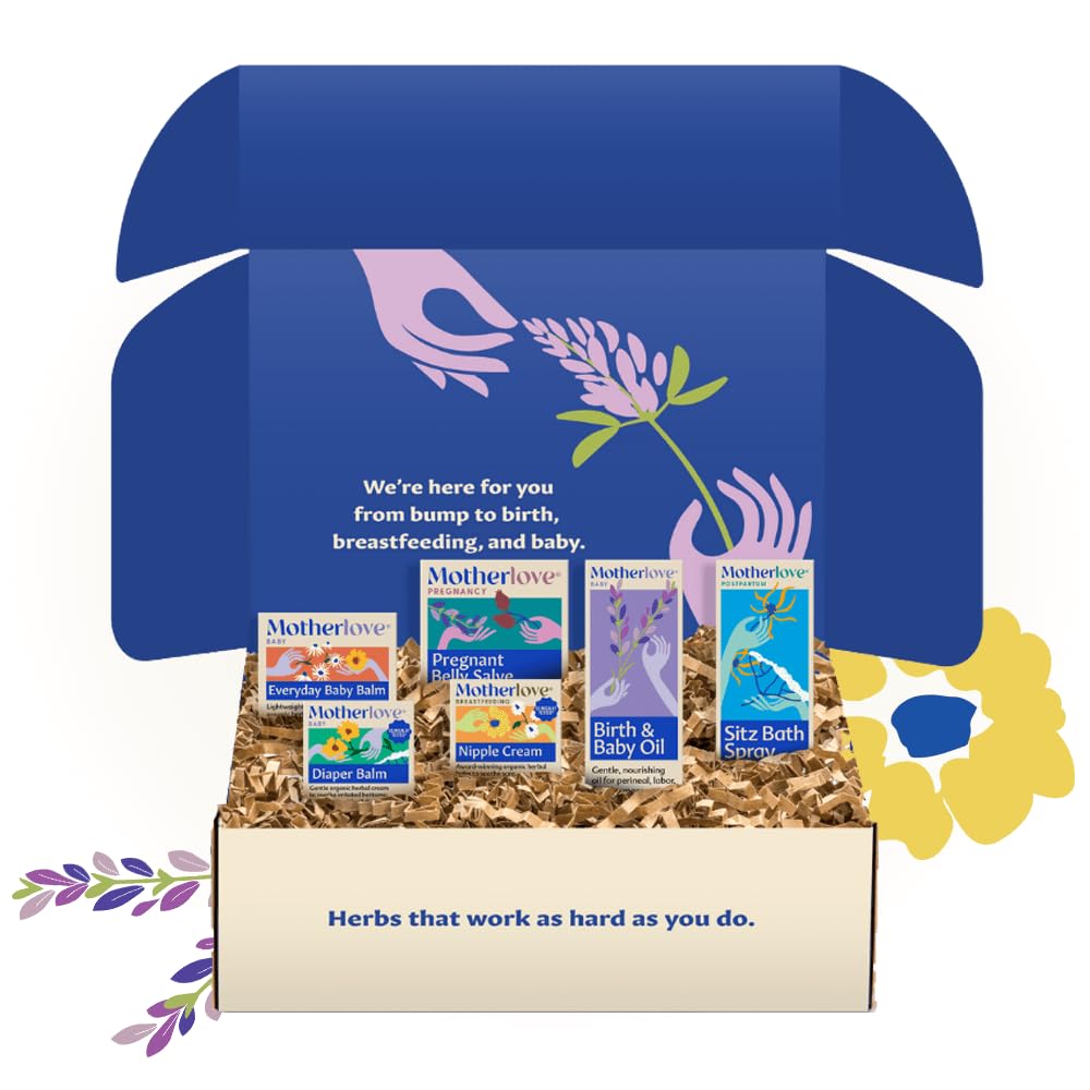Motherlove Bump to Baby Box - Premium Baby Shower Gift Set for Expecting Moms | Pregnancy to Postpartum Essentials | Perfect for Newborn Care & Mom's Recovery