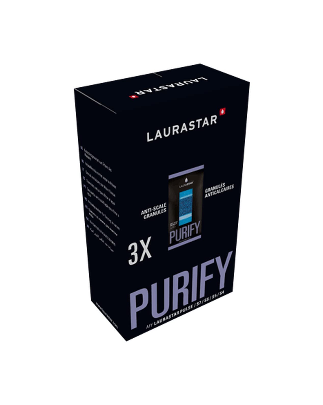 Laurastar Anti-Scale Granules Refills - 3 Pack | Descaling Solution for Steam Irons & Garment Steamers | Perfect for Home Laundry Care & Fabric Maintenance