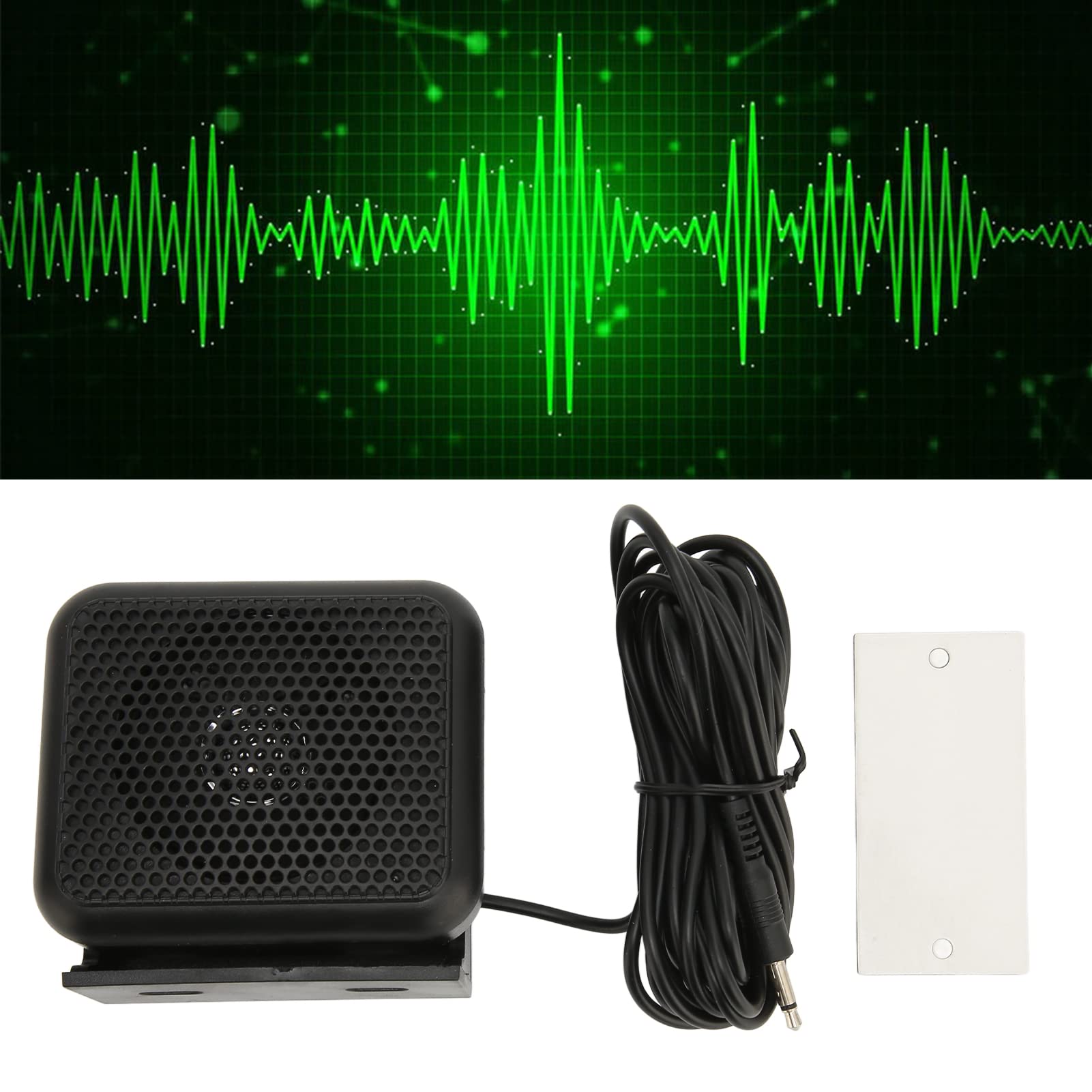 Yaesu FT Series Car Radio Speaker | External Communication Speaker for Ham Radios | Compatible with Kenwood & ICOM | 3.5mm Plug | Perfect for Mobile Ham Radio Setup & Emergency Communications