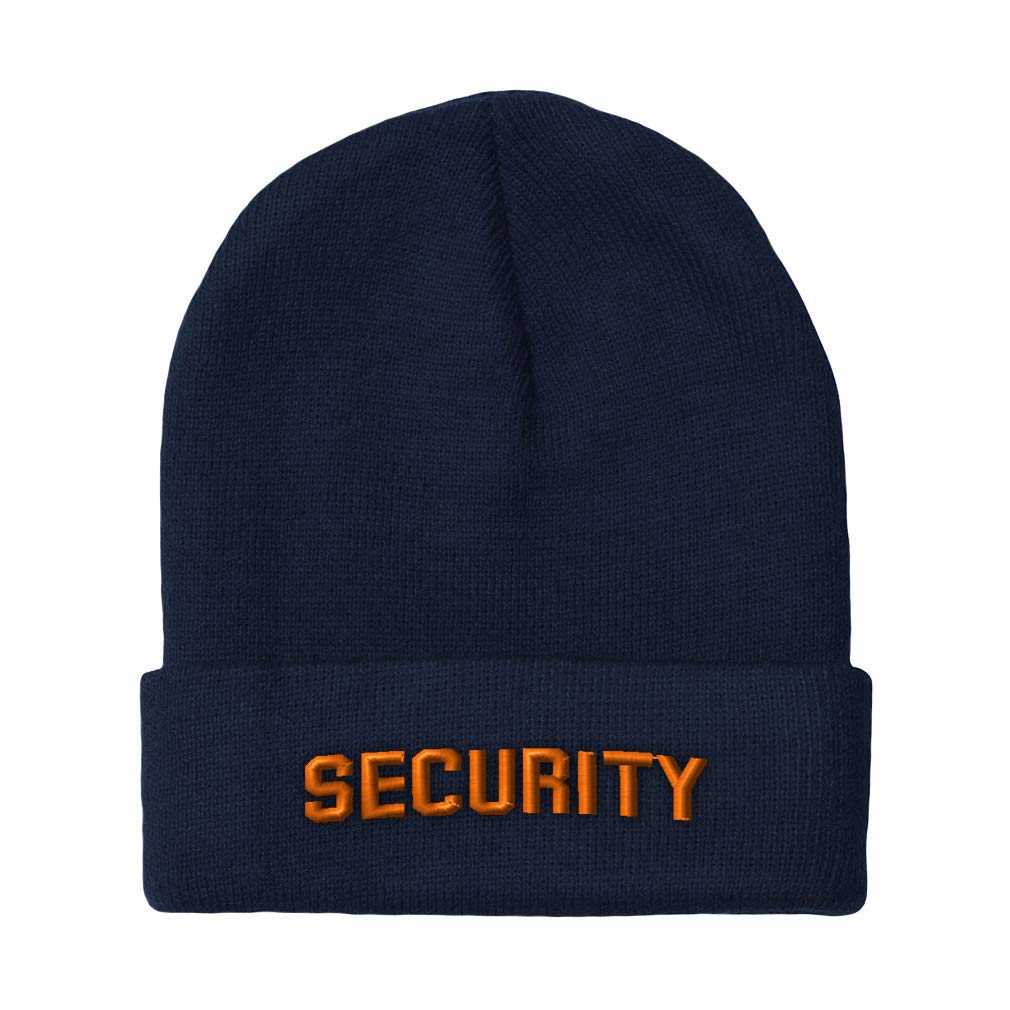 Custom Embroidered Beanies for Men & Women - Professional Security Guard Winter Skull Cap - One Size Fits All - Perfect for Outdoor Work, Winter Sports & Cold Weather Protection