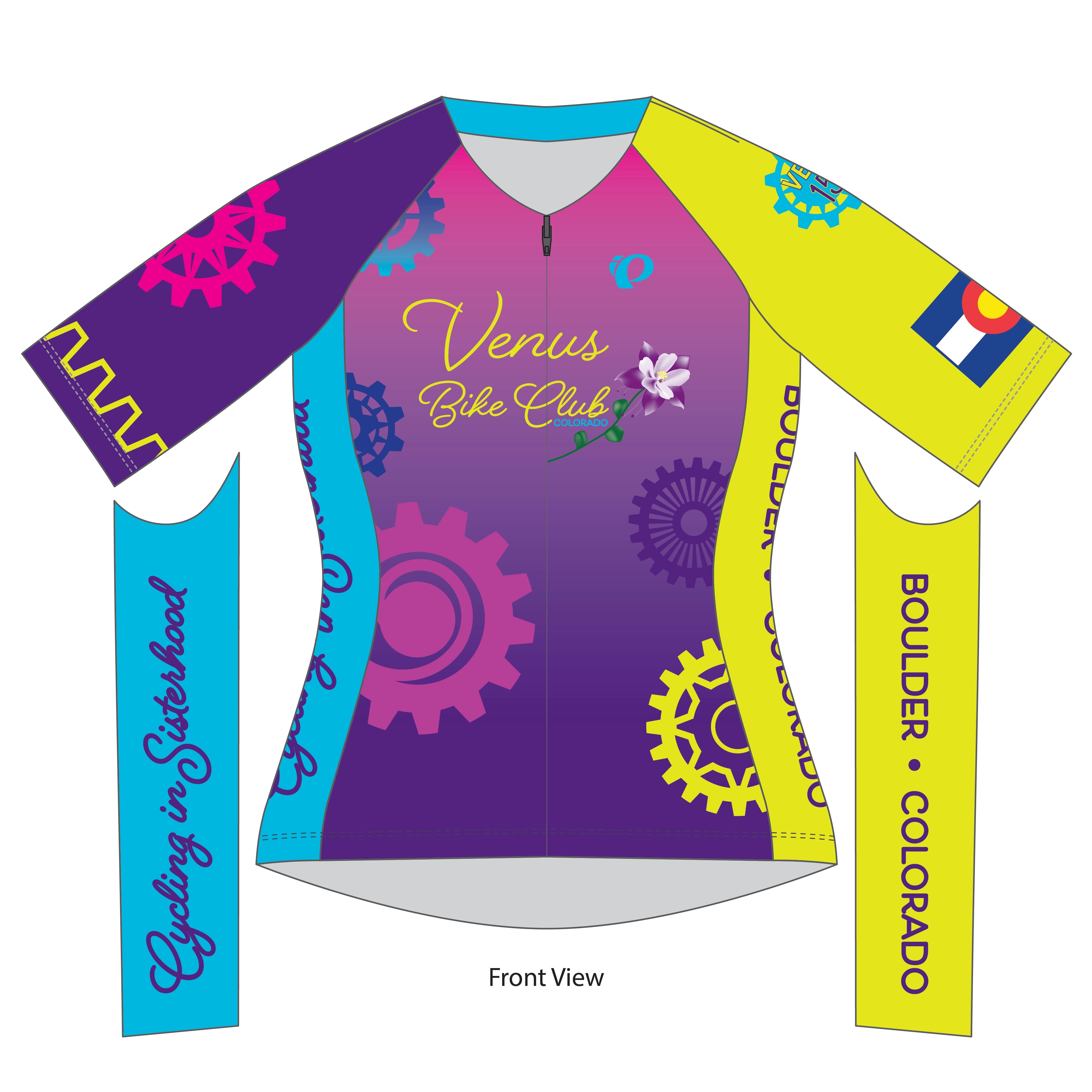 Women's Cycling Jersey - Attack Air Performance Bike Shirt for Road & Mountain Biking | Venus Bike Club 25 | Perfect for Training, Racing & Outdoor Cycling Adventures